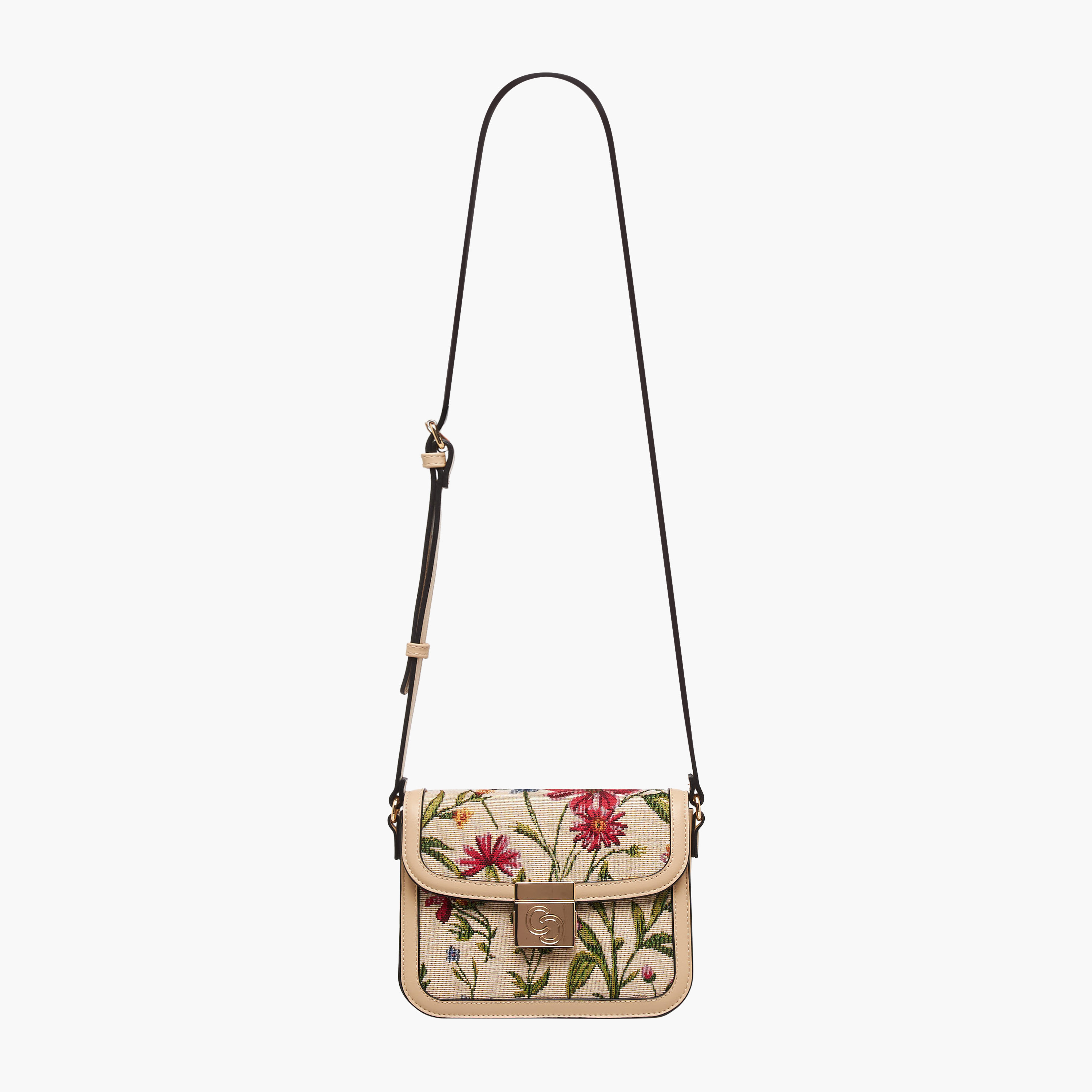 شنطة كروس بودي بزر إغلاق وتطريز زهري من سيليست-women-bagsandwallets-handbags-image-3