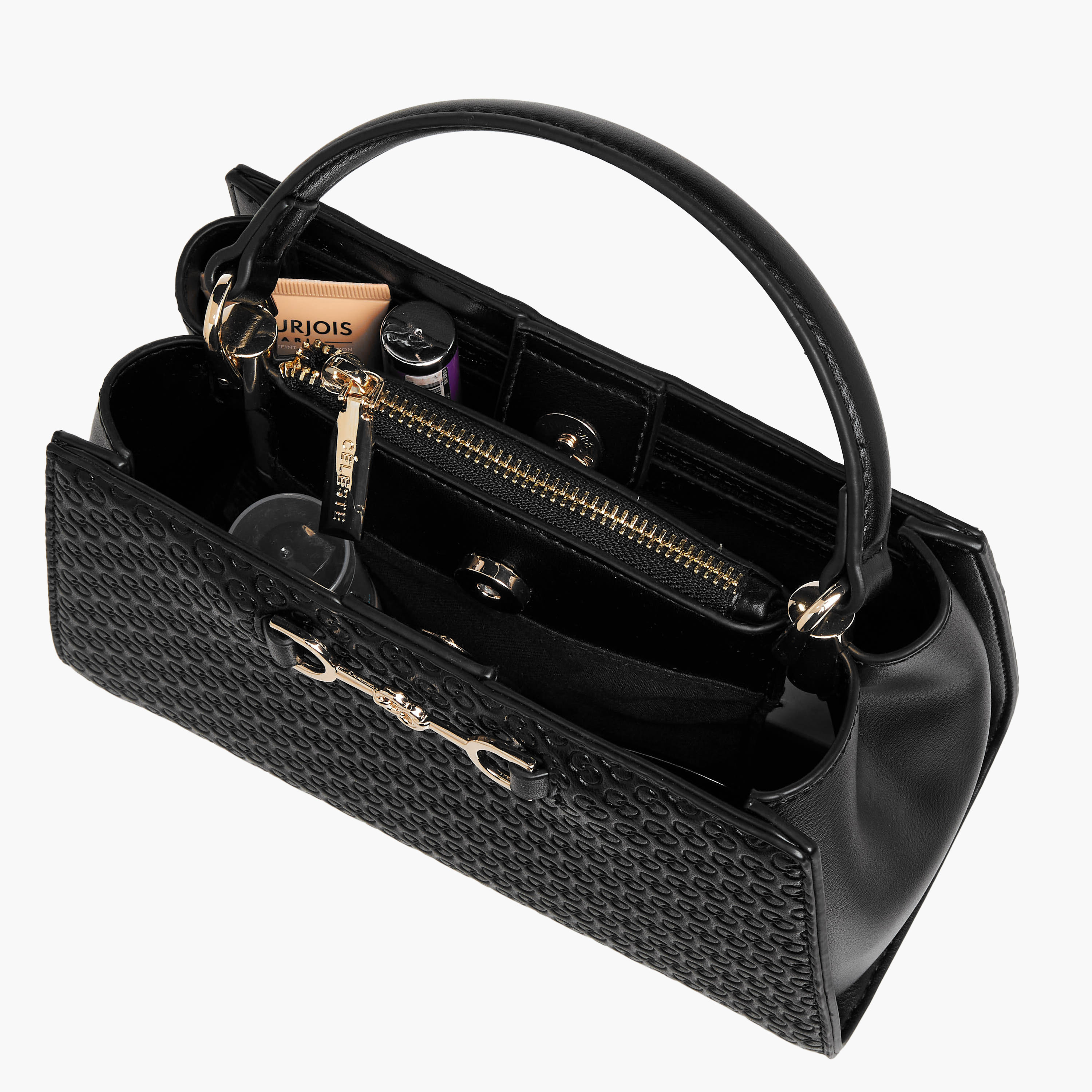 Celeste Monogram Embossed Tote Bag with Handle-women-bagsandwallets-handbags-image-9