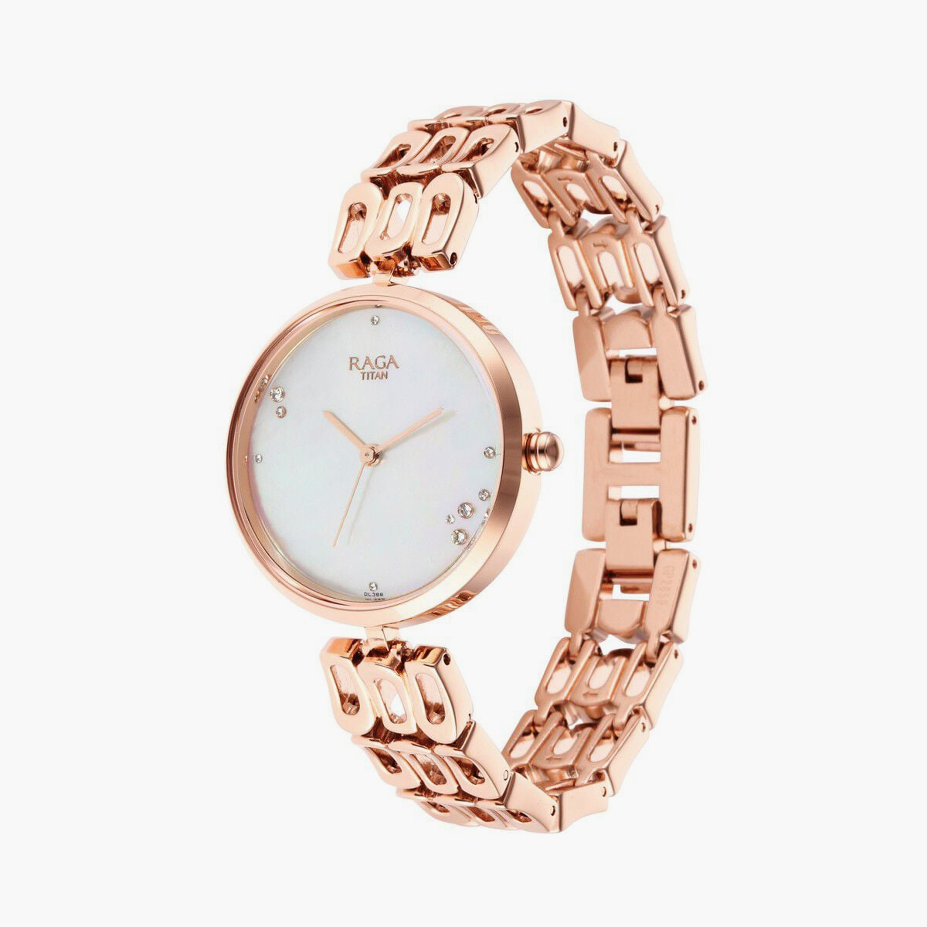 ساعة يد نسائية تيتان بقطر 33 مم أنالوج ذهبية وردية ستانلس ستيل | 2659WM01-women-watchesandjewellery-watches-image-2