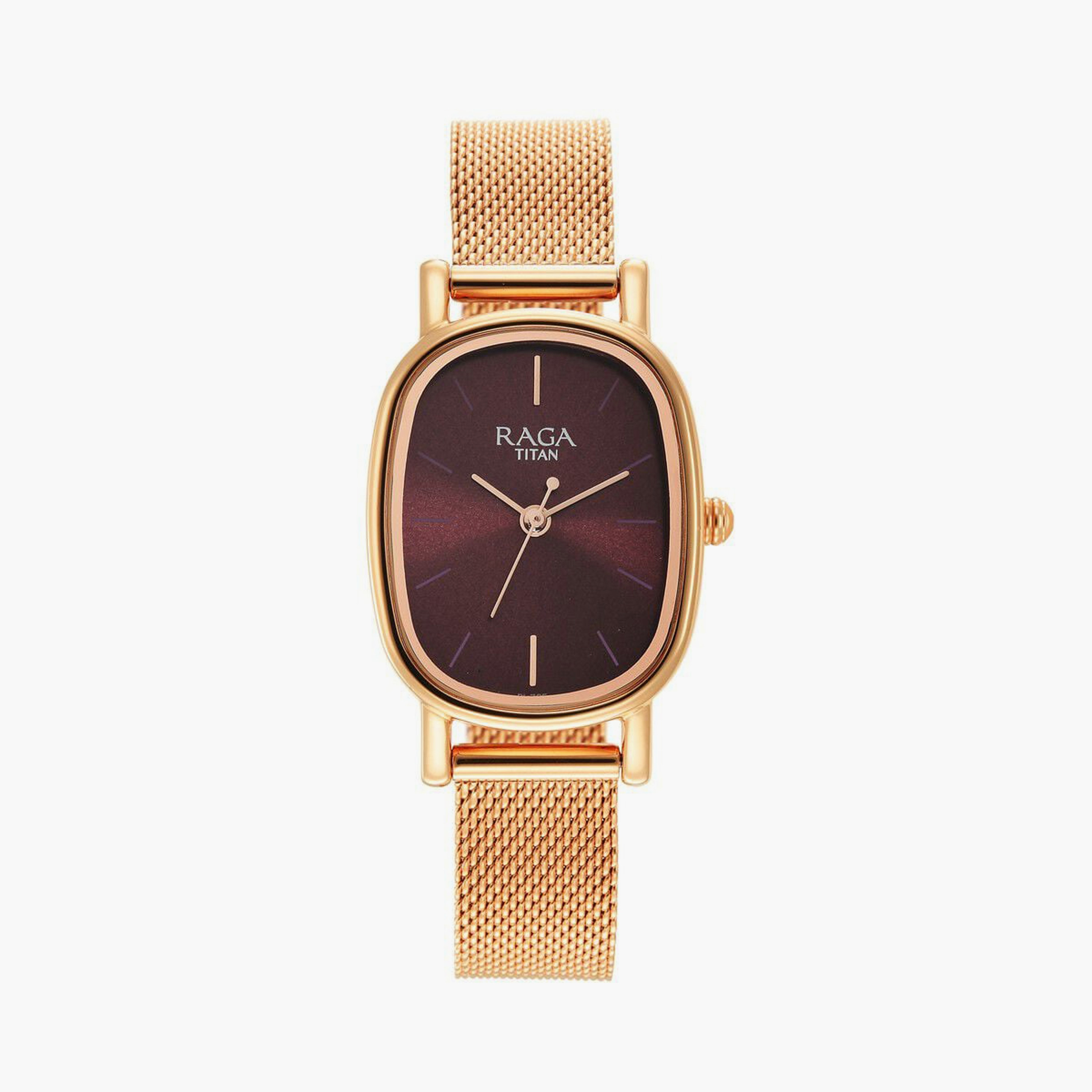 ساعة يد نسائية تيتان بقطر 24 مم أنالوج ذهبية وردية ستانلس ستيل | 2665WM01-women-watchesandjewellery-watches-image-1