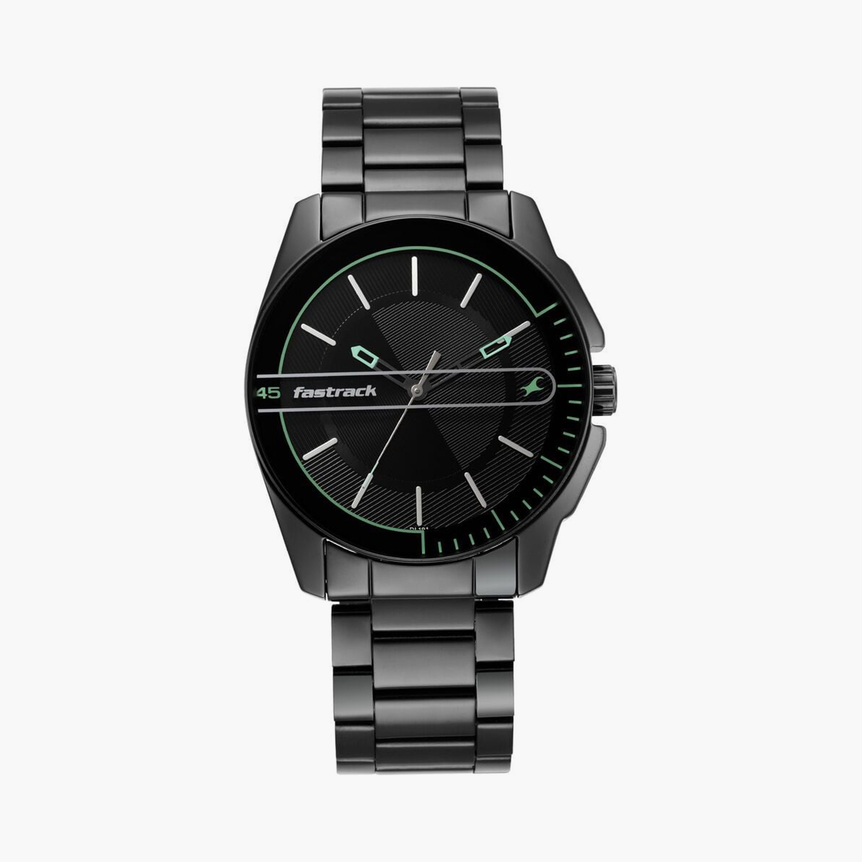 ساعة يد رجالية فاستراك بقطر 42 مم أنالوج سوداء ستانلس ستيل | 3089NM03-men-watchesandjewellery-watches-image-1