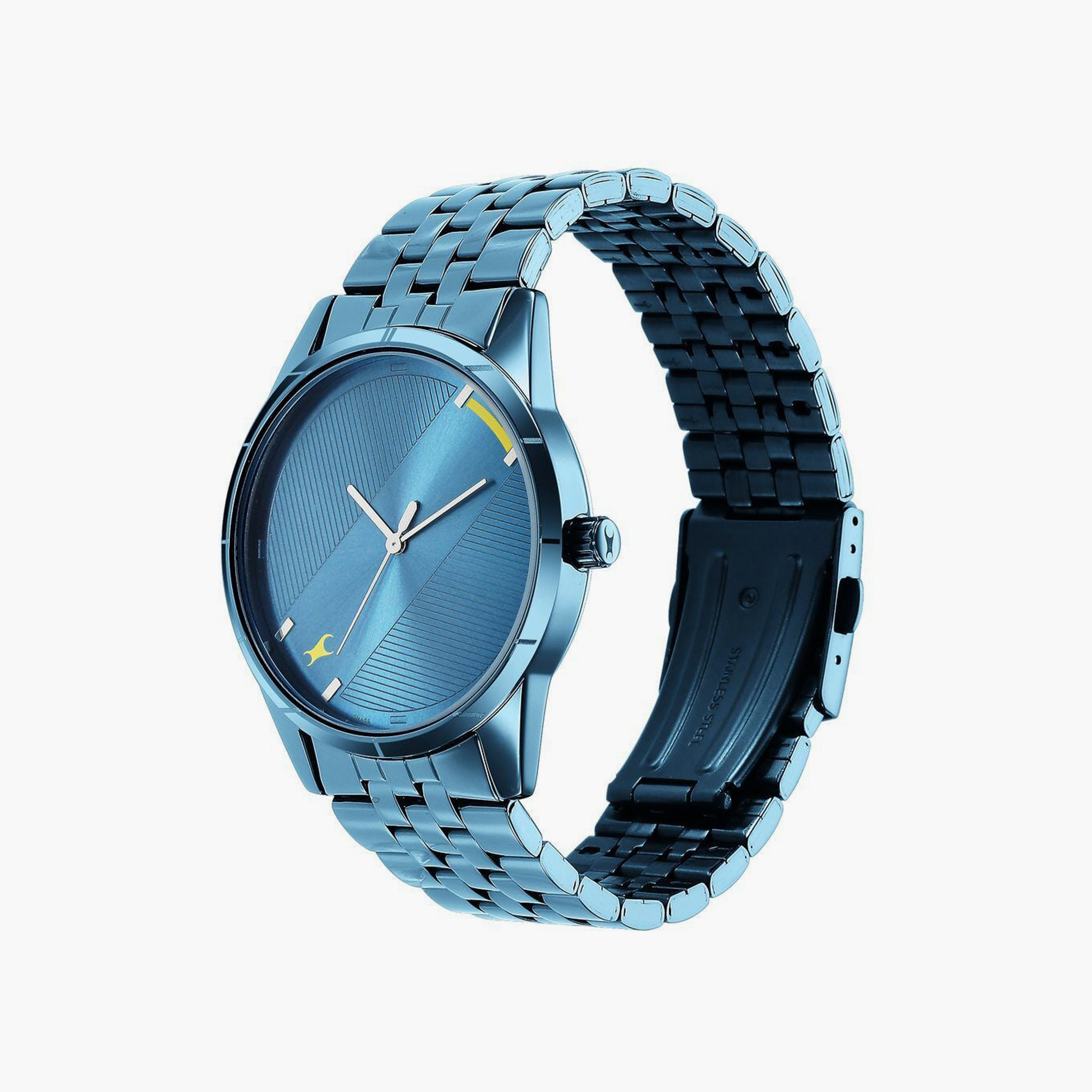 ساعة يد رجالية فاستراك بقطر 42 مم أنالوج سوداء ستانلس ستيل | 3277NM01-men-watchesandjewellery-watches-image-2
