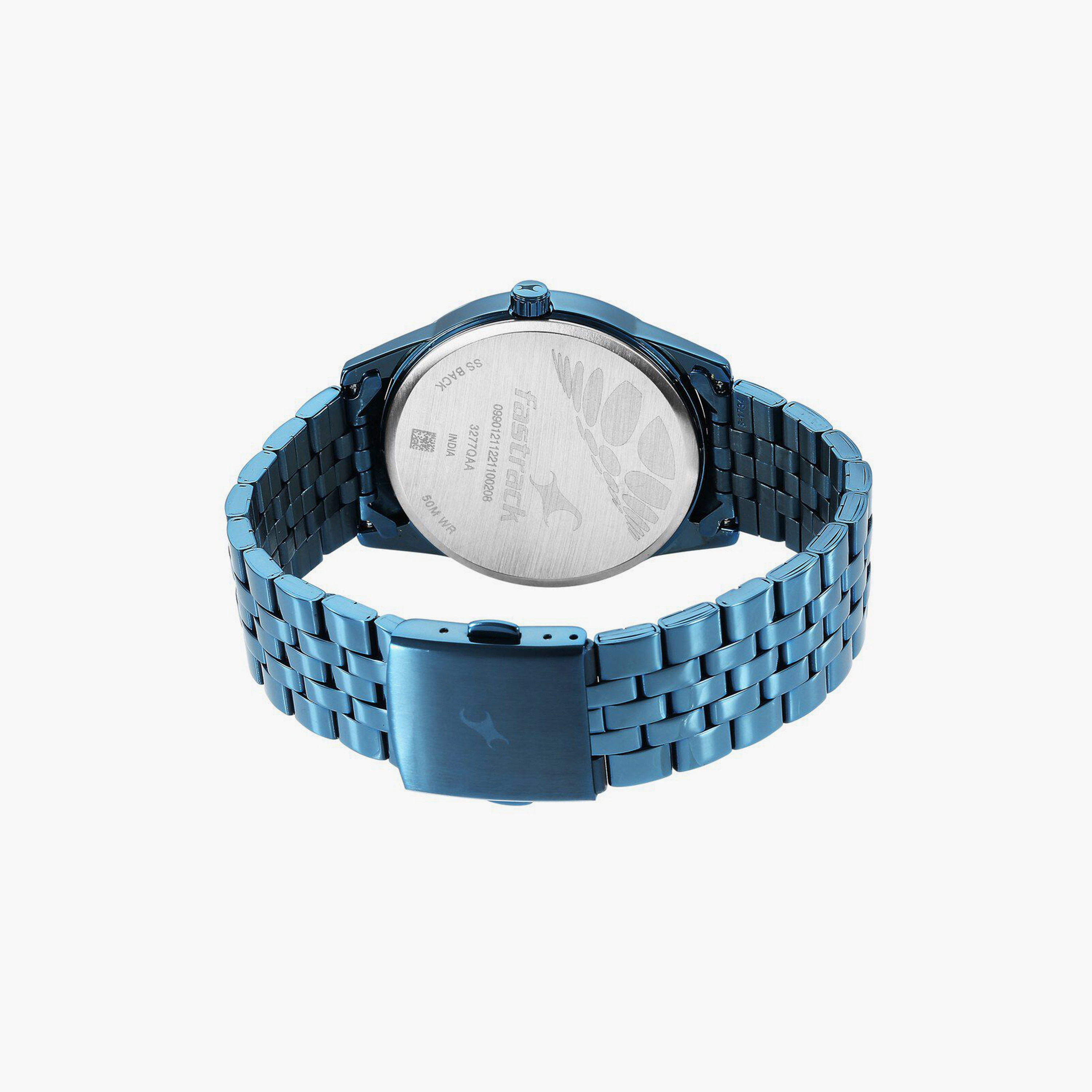 ساعة يد رجالية فاستراك بقطر 42 مم أنالوج سوداء ستانلس ستيل | 3277NM01-men-watchesandjewellery-watches-image-3