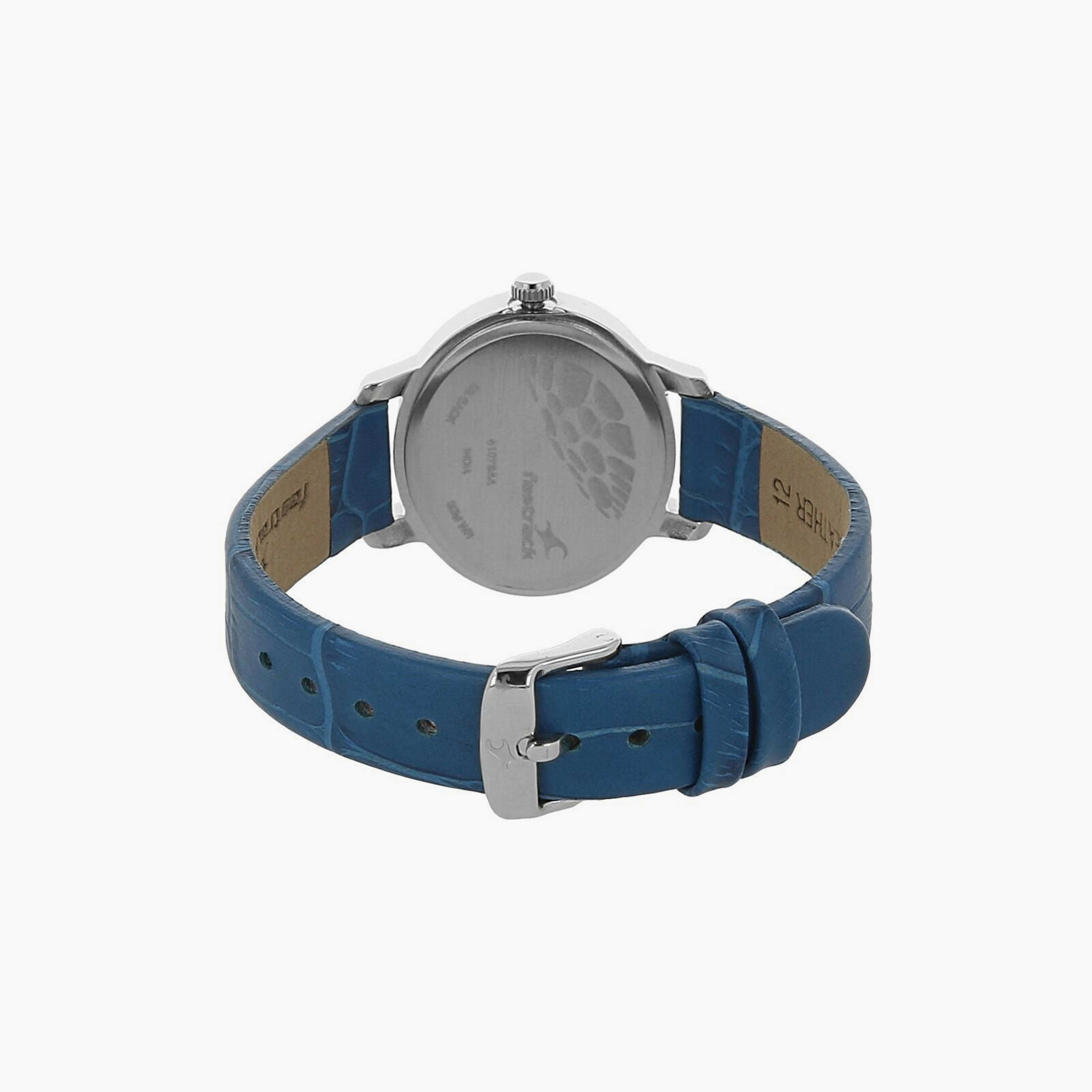 Fastrack Women's 29 MM Blue Analog Leather Watch | 6107SL01-women-watchesandjewellery-watches-image-3