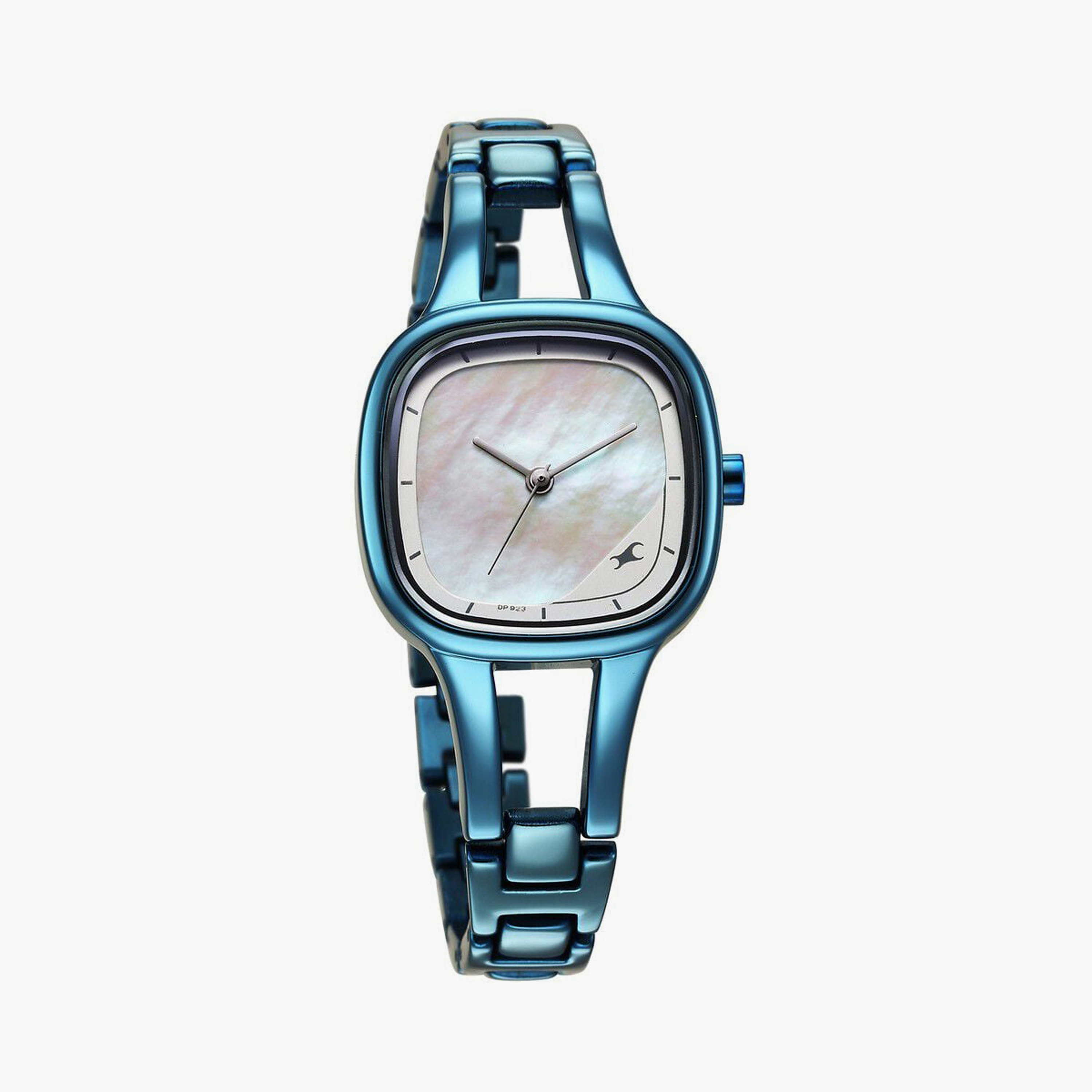 ساعة يد نسائية فاستراك بقطر 28 مم أنالوج زرقاء ستانلس ستيل مع سوار | 6147QM01-women-watchesandjewellery-watches-image-4