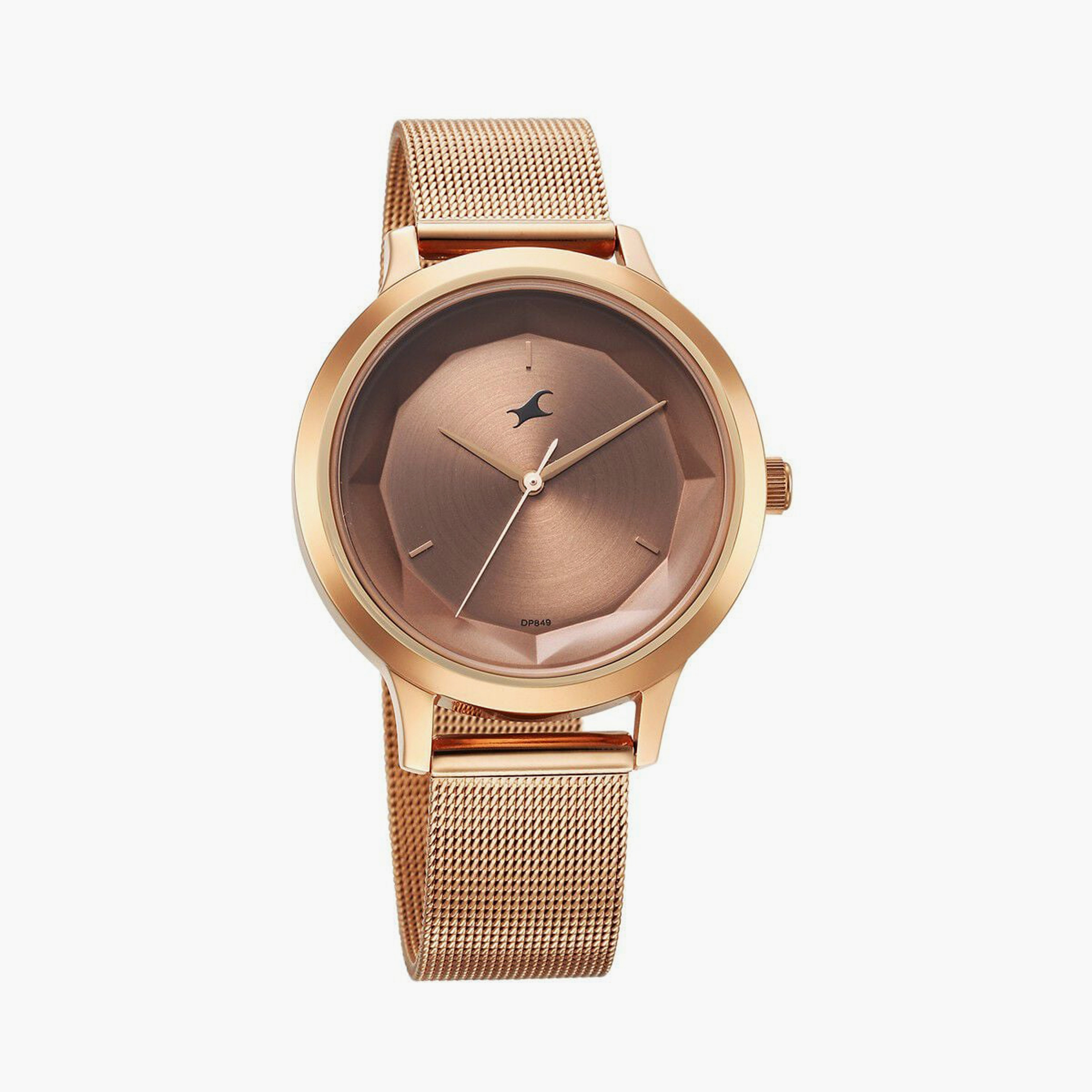 ساعة يد نسائية فاستراك بقطر 37 مم أنالوج ذهبية وردية ستانلس ستيل | 6210WM04-women-watchesandjewellery-watches-image-4