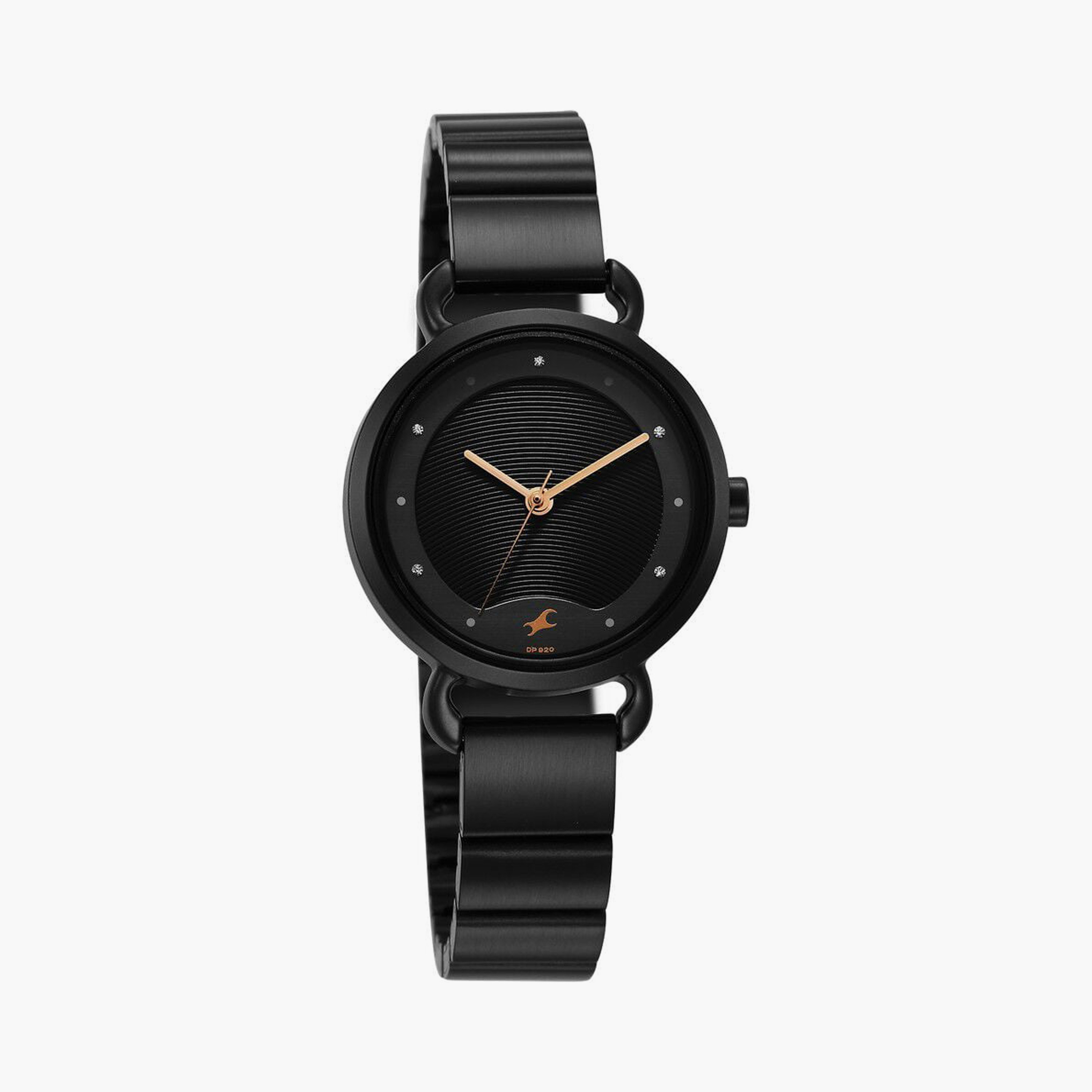 ساعة يد نسائية فاستراك بقطر 30 مم أنالوج سوداء ستانلس ستيل مع سوار | 6221NM03-women-watchesandjewellery-watches-image-4