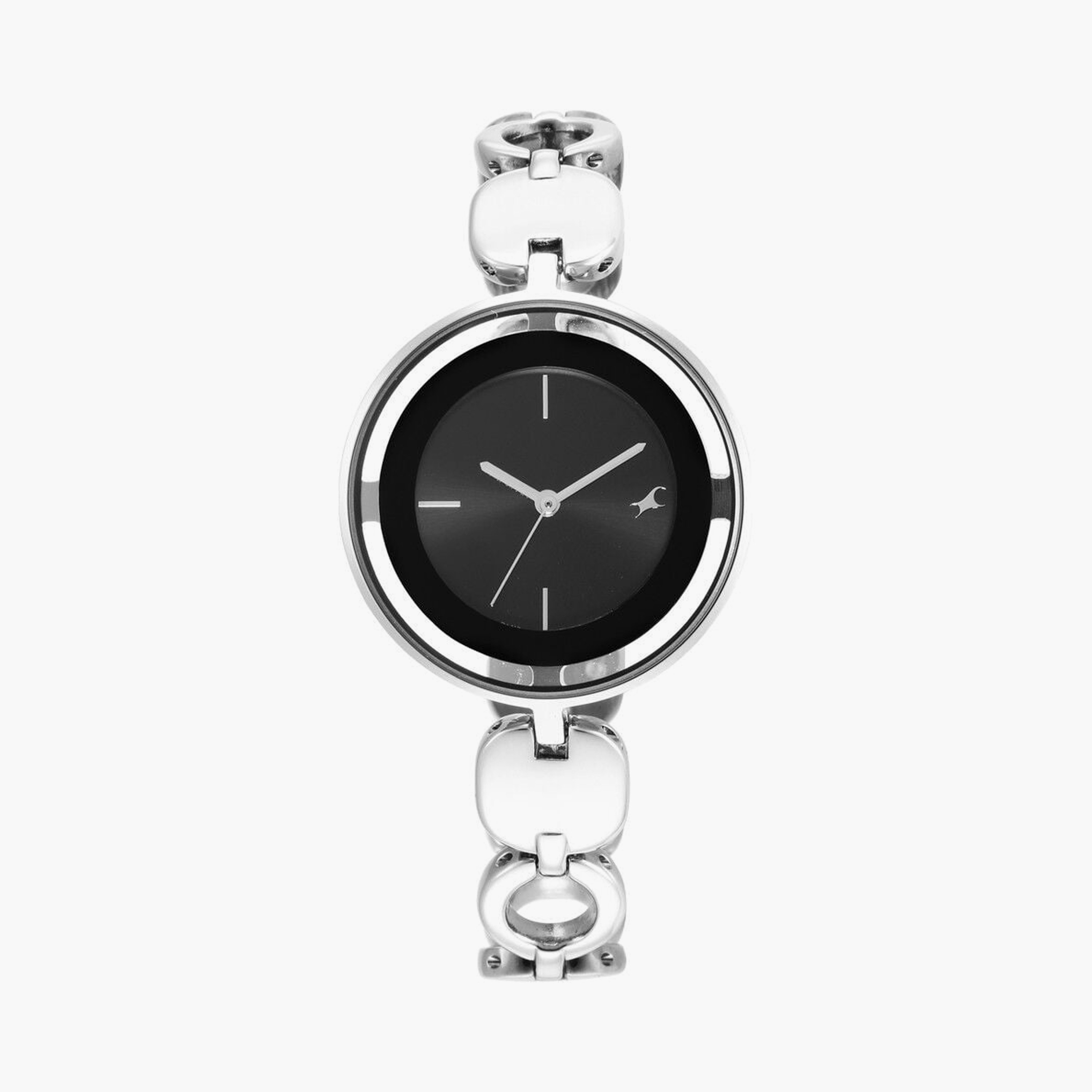 ساعة يد نسائية فاستراك بقطر 34 مم أنالوج فضية ستانلس ستيل | 6237SM01-women-watchesandjewellery-watches-image-1
