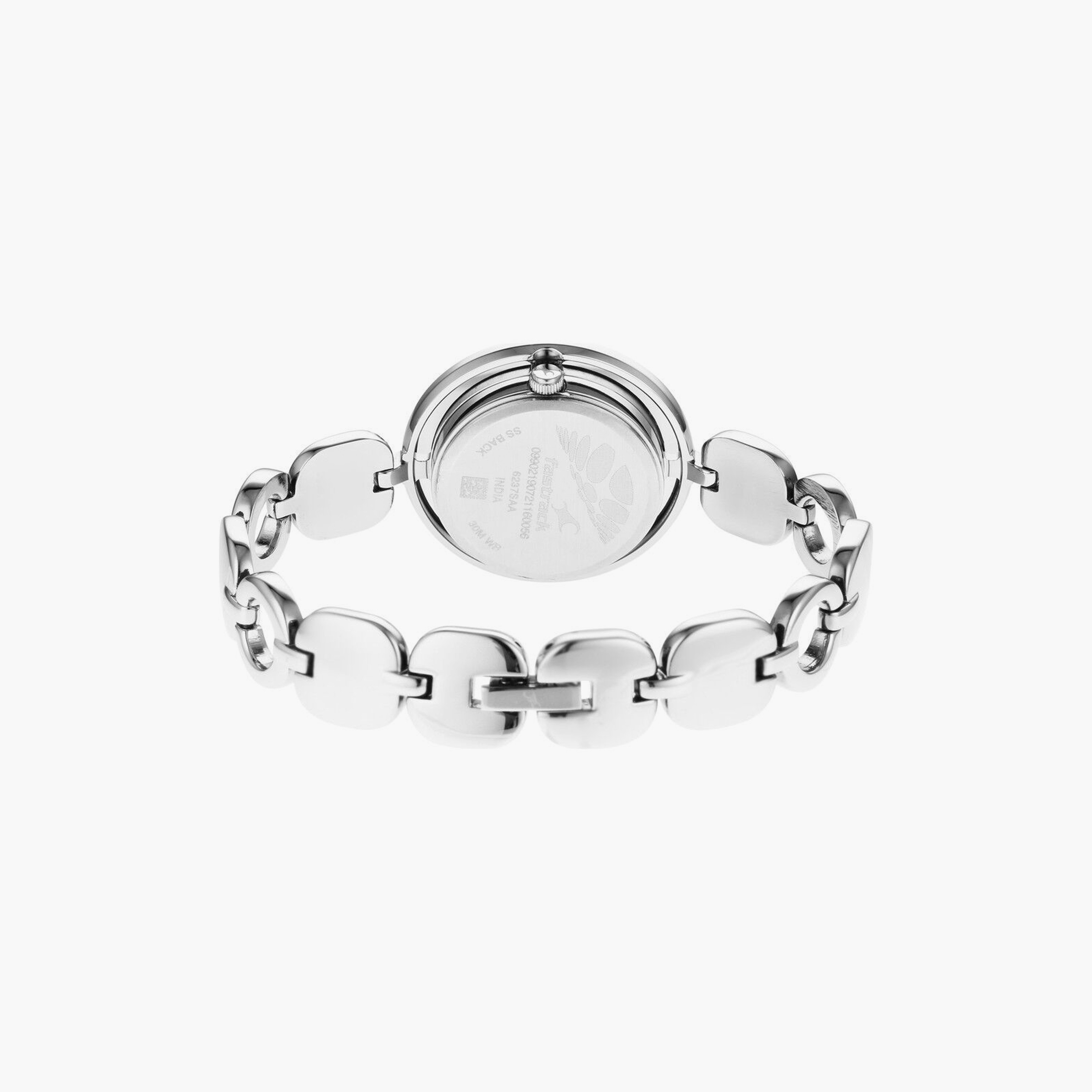 ساعة يد نسائية فاستراك بقطر 34 مم أنالوج فضية ستانلس ستيل | 6237SM01-women-watchesandjewellery-watches-image-3