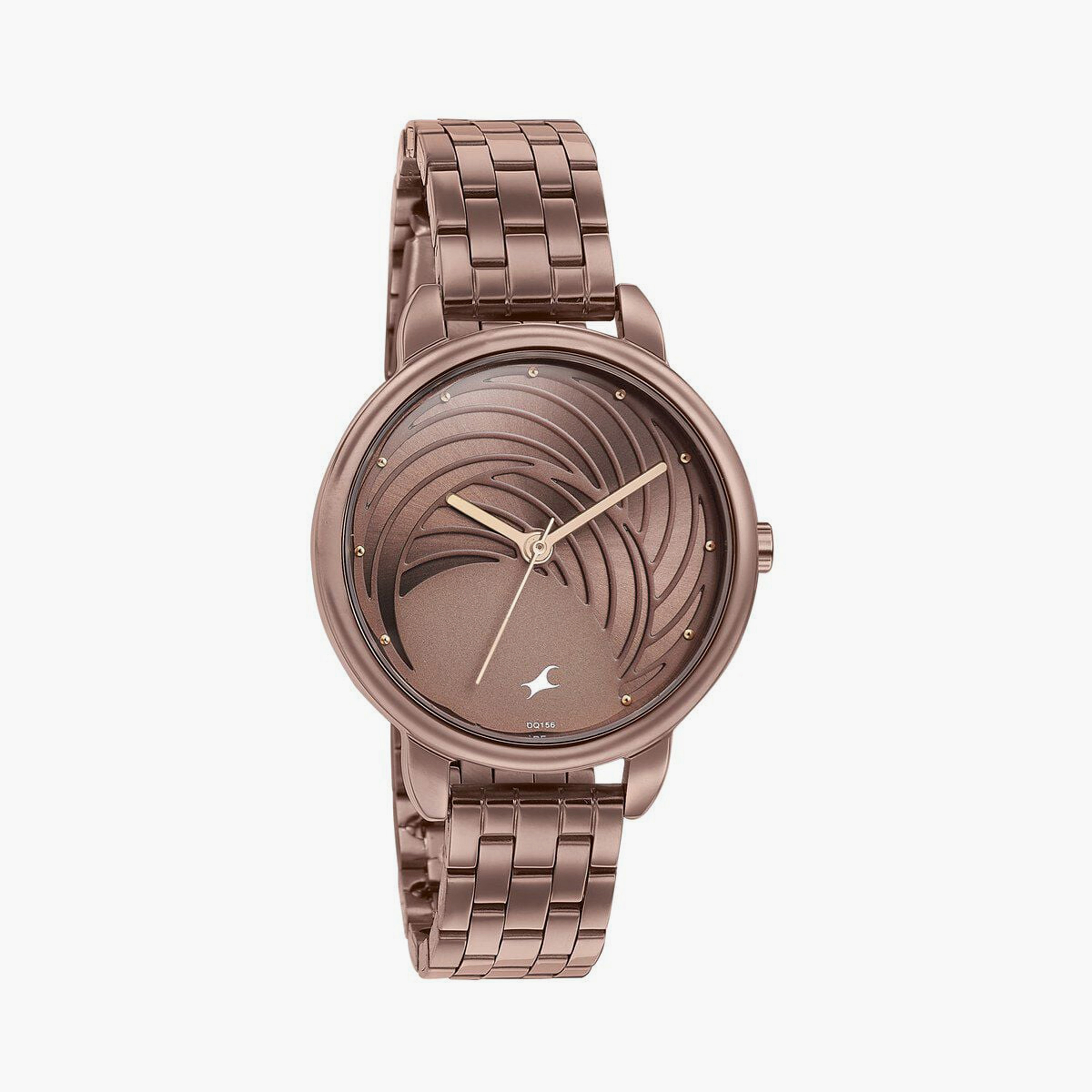 Fastrack Women's 35 MM Brown Analog Stainless Steel Watch | 6282QM01-women-watchesandjewellery-watches-image-4