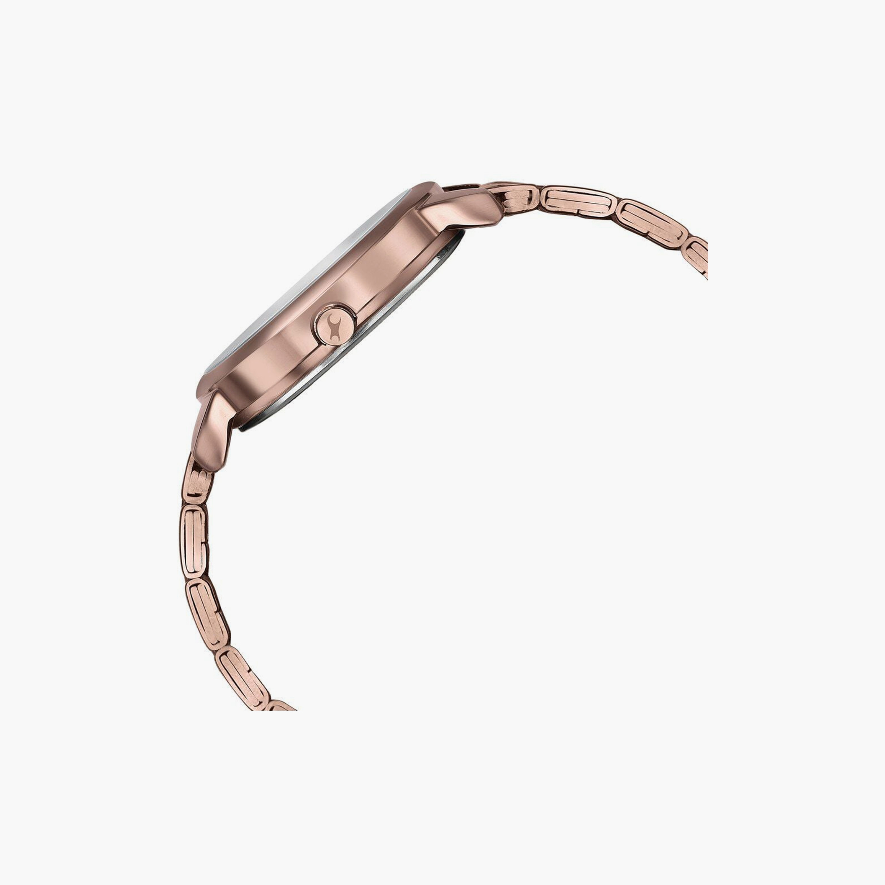 ساعة يد نسائية فاستراك بقطر 35 مم أنالوج بنية ستانلس ستيل | 6282QM01-women-watchesandjewellery-watches-image-5