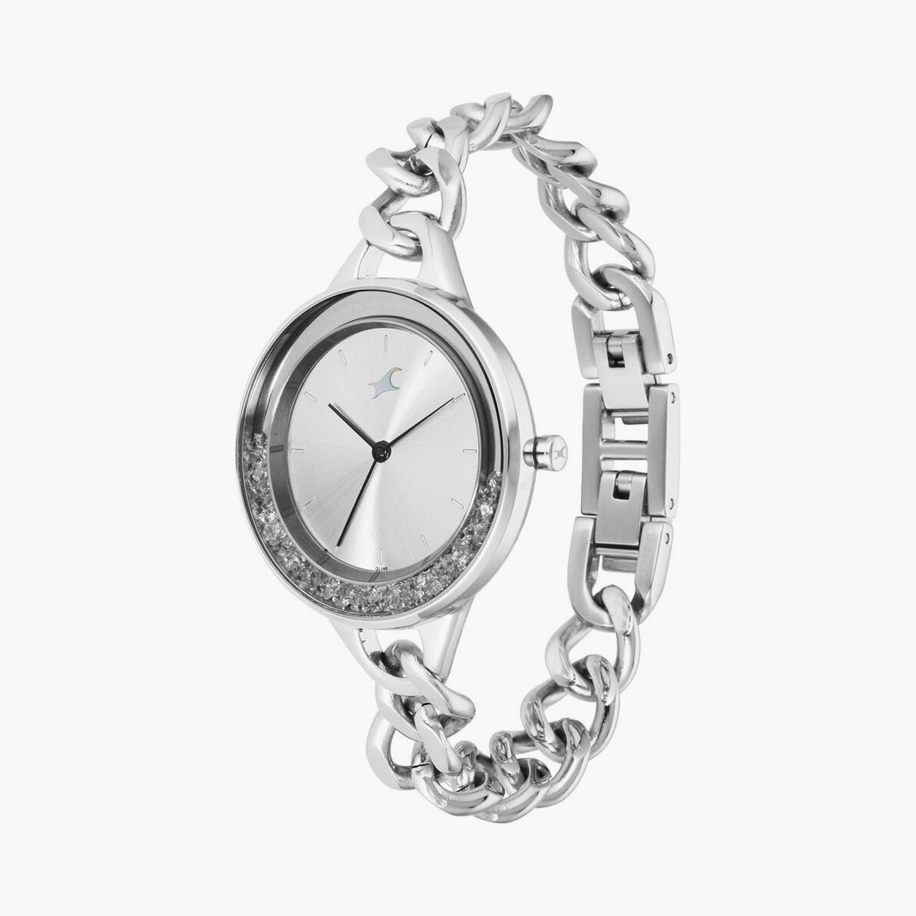 ساعة يد نسائية فاستراك بقطر 34 مم أنالوج فضية ستانلس ستيل | 68026SM01-women-watchesandjewellery-watches-image-2