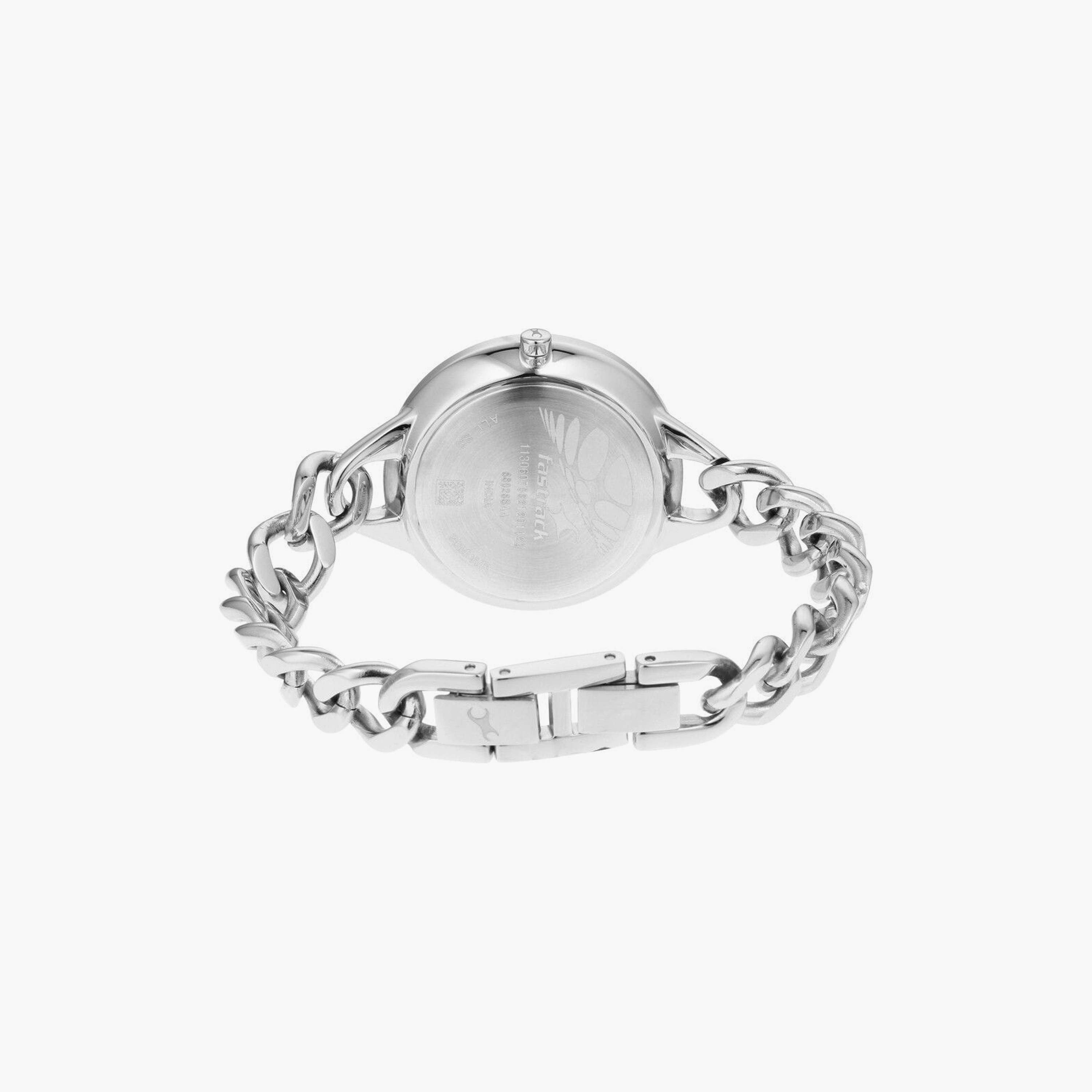 ساعة يد نسائية فاستراك بقطر 34 مم أنالوج فضية ستانلس ستيل | 68026SM01-women-watchesandjewellery-watches-image-3