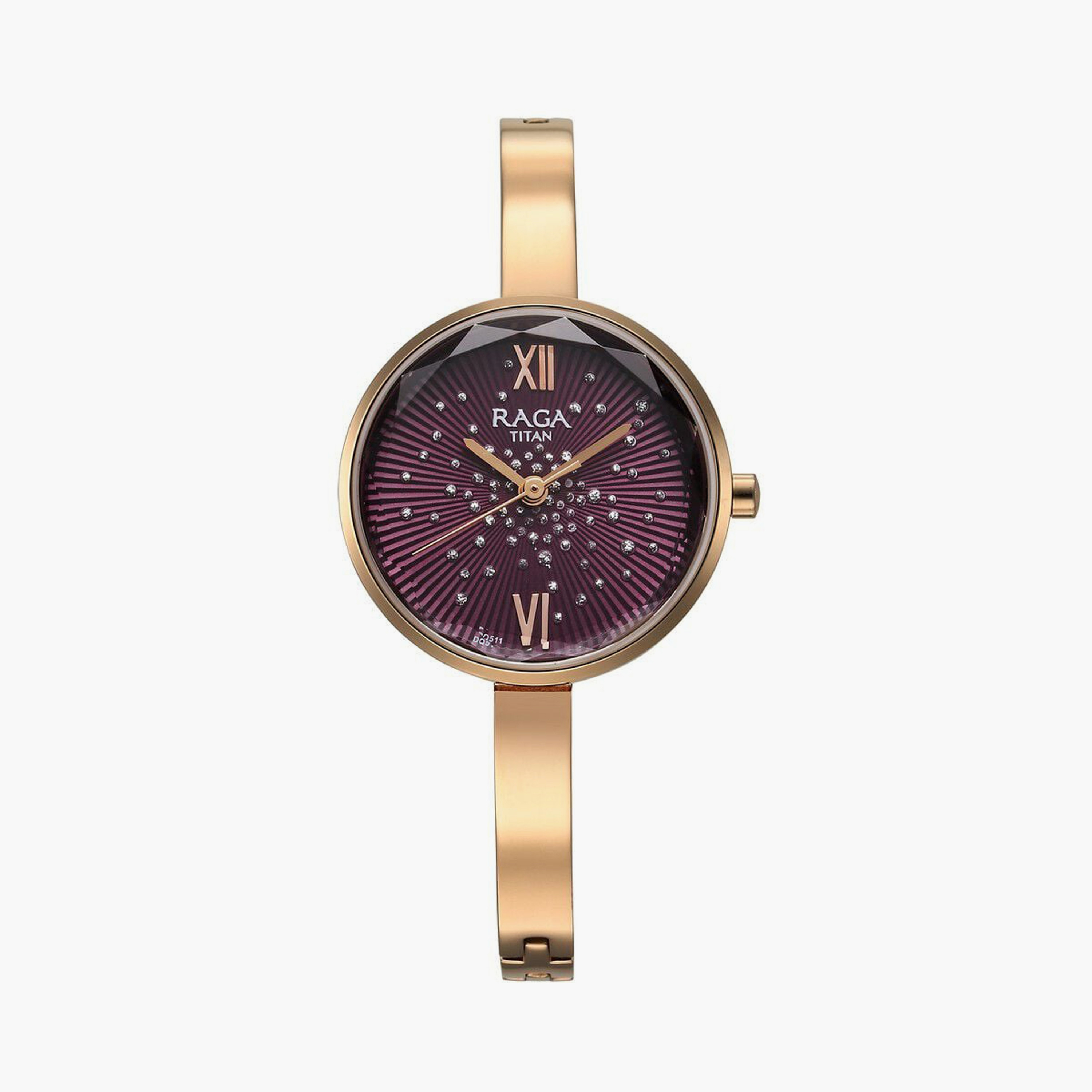 Titan Women's 30 MM Rose Gold Analog Stainless Steel Watch | 95271WM01-women-watchesandjewellery-watches-image-1