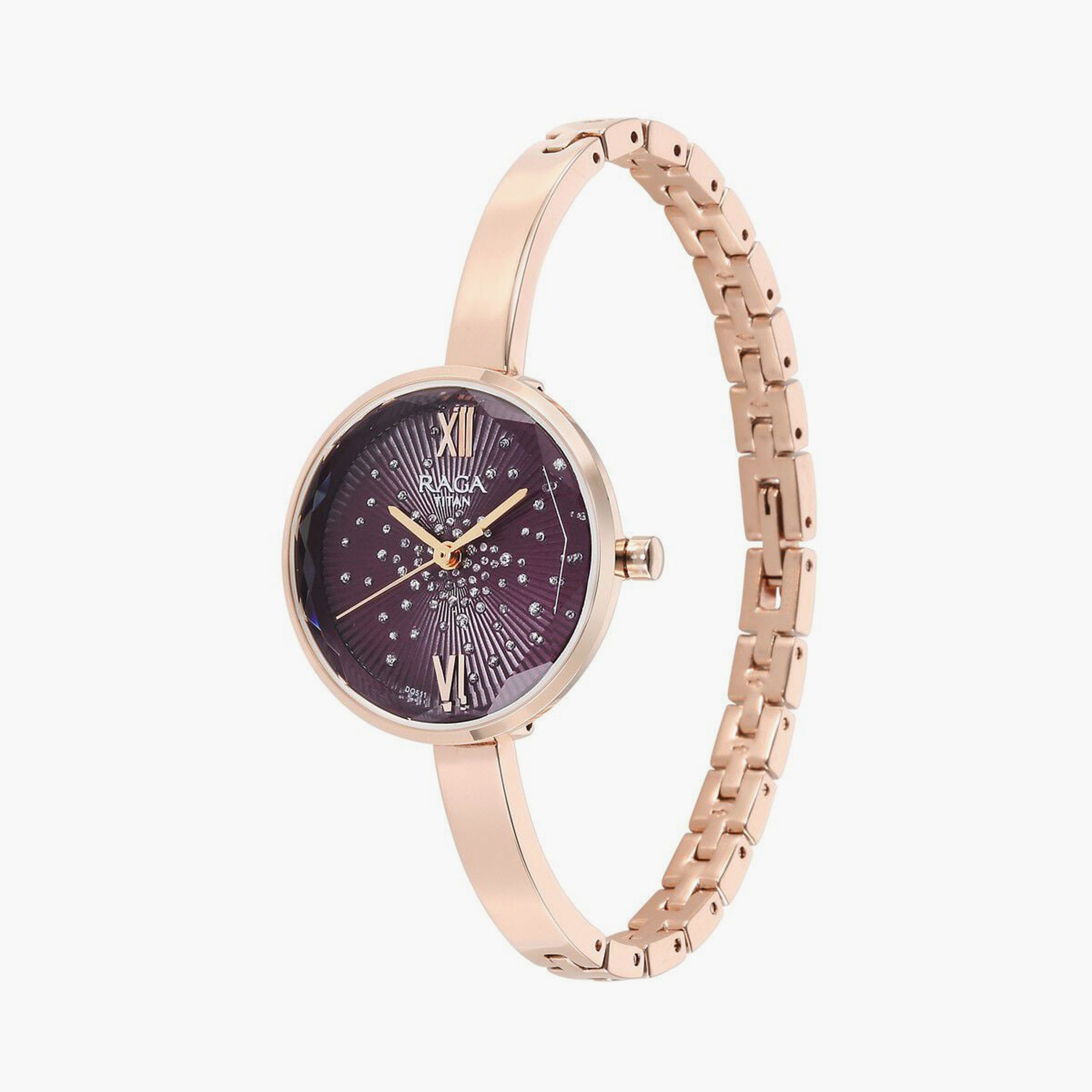 Titan Women's 30 MM Rose Gold Analog Stainless Steel Watch | 95271WM01-women-watchesandjewellery-watches-image-2