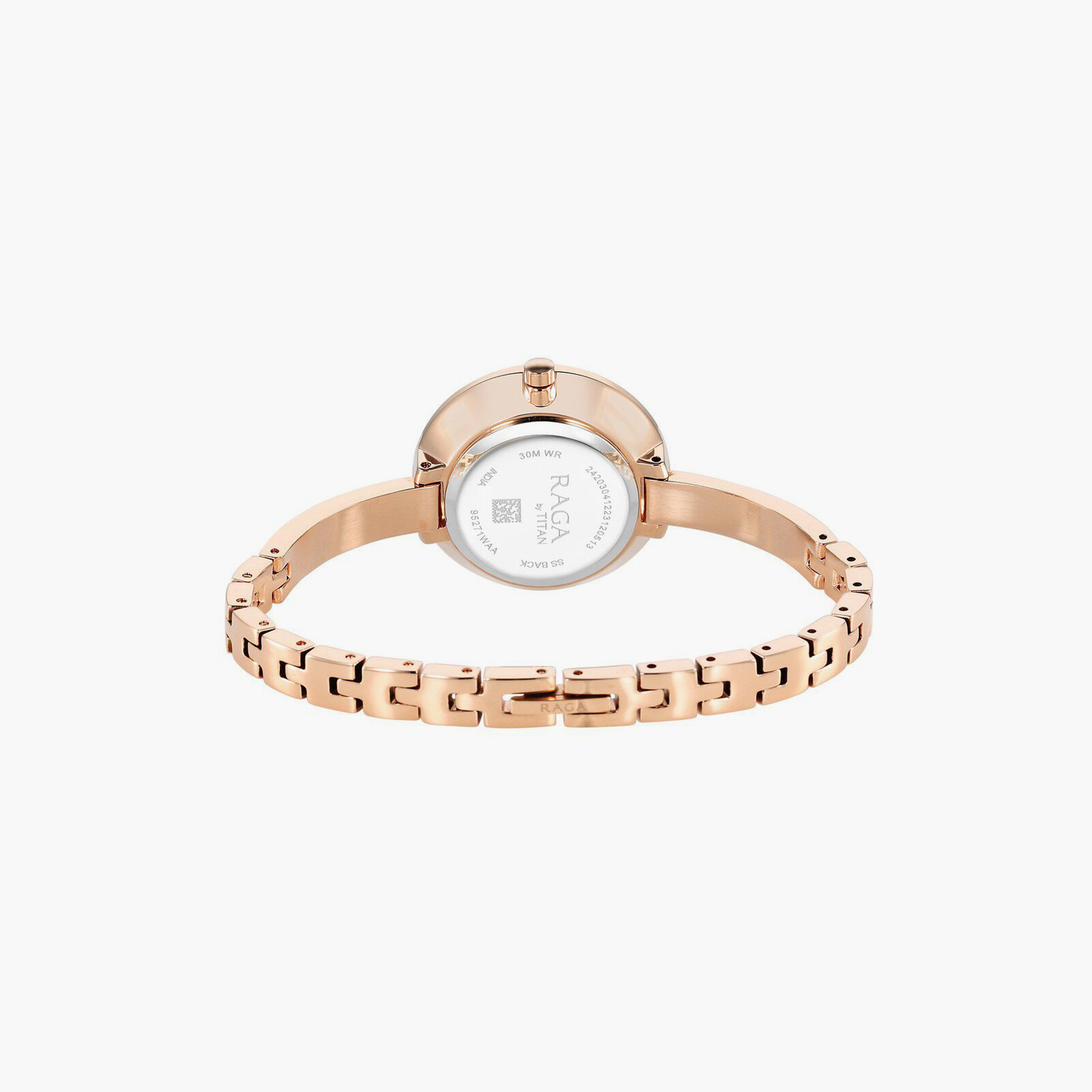 Titan Women's 30 MM Rose Gold Analog Stainless Steel Watch | 95271WM01-women-watchesandjewellery-watches-image-3