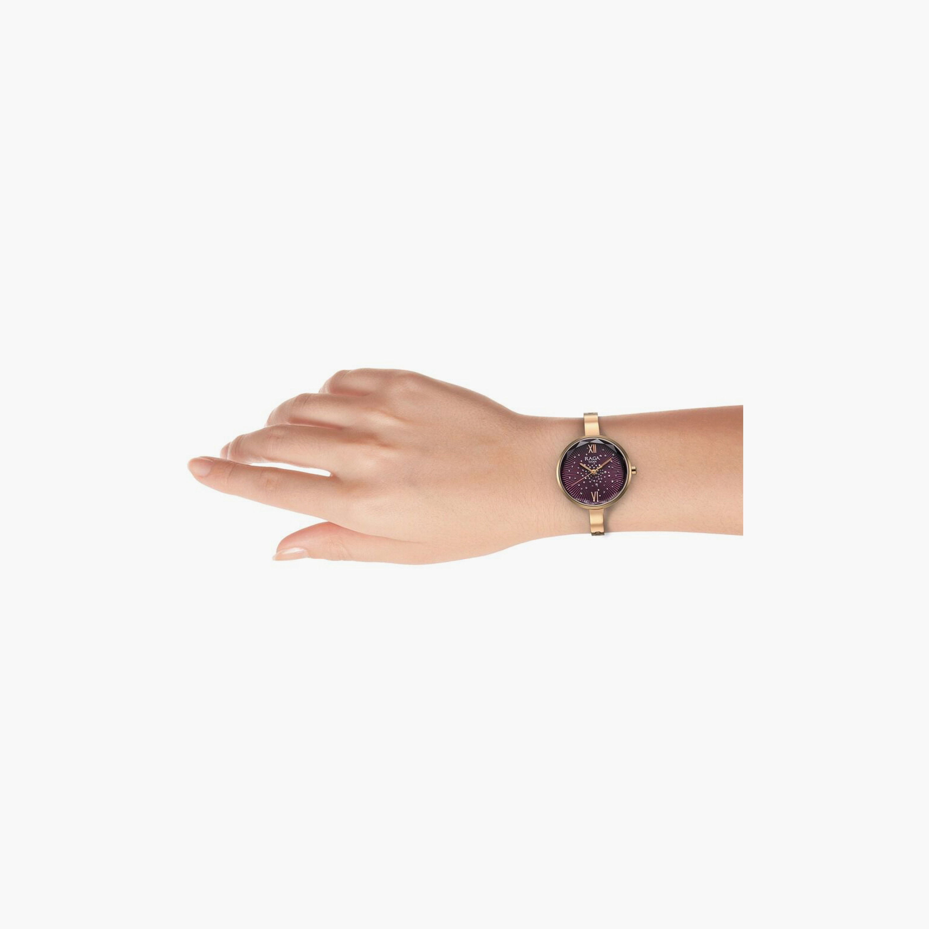 Titan Women's 30 MM Rose Gold Analog Stainless Steel Watch | 95271WM01-women-watchesandjewellery-watches-image-5