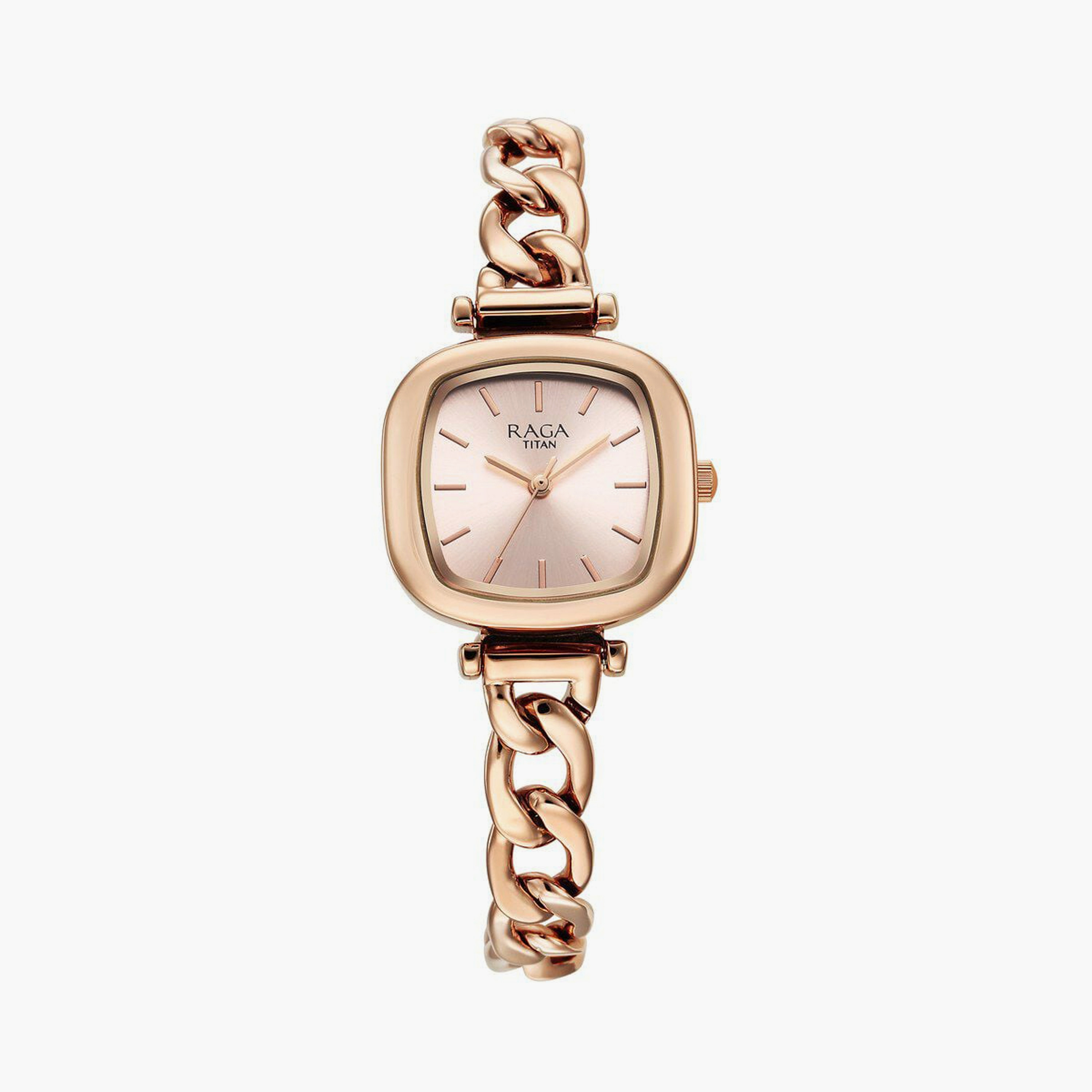 Titan Women's 26 MM Rose Gold Analog Stainless Steel Watch | 95302WM01-women-watchesandjewellery-watches-image-1