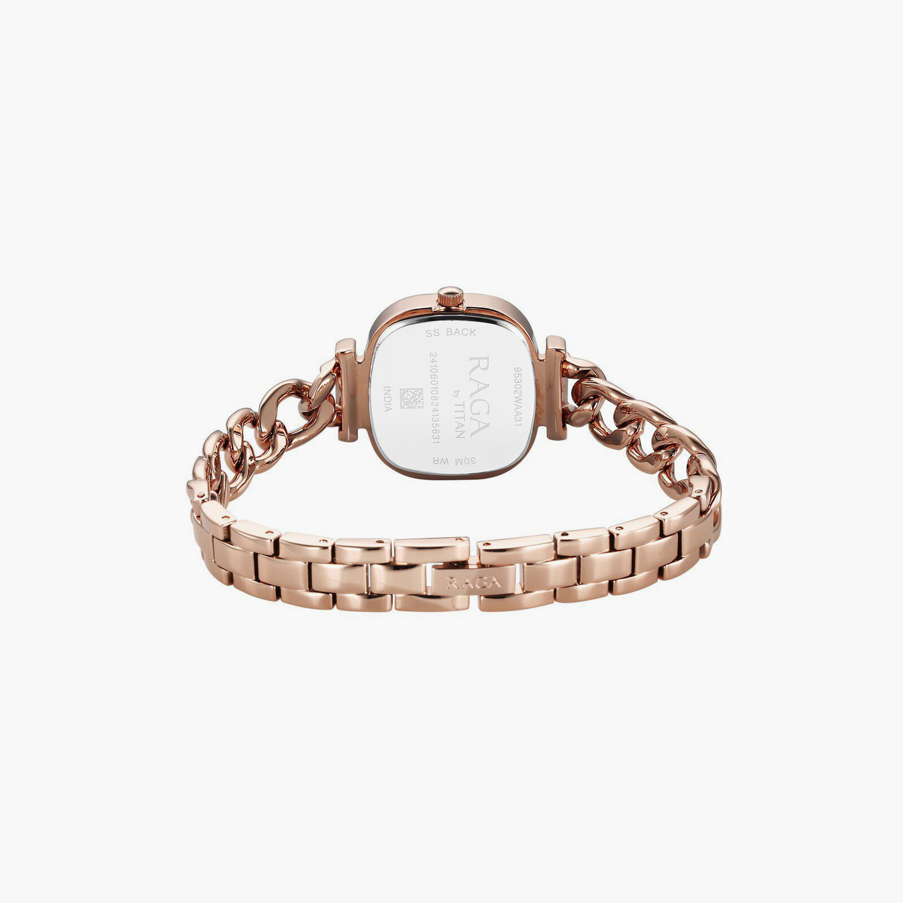 Titan Women's 26 MM Rose Gold Analog Stainless Steel Watch | 95302WM01-women-watchesandjewellery-watches-image-3