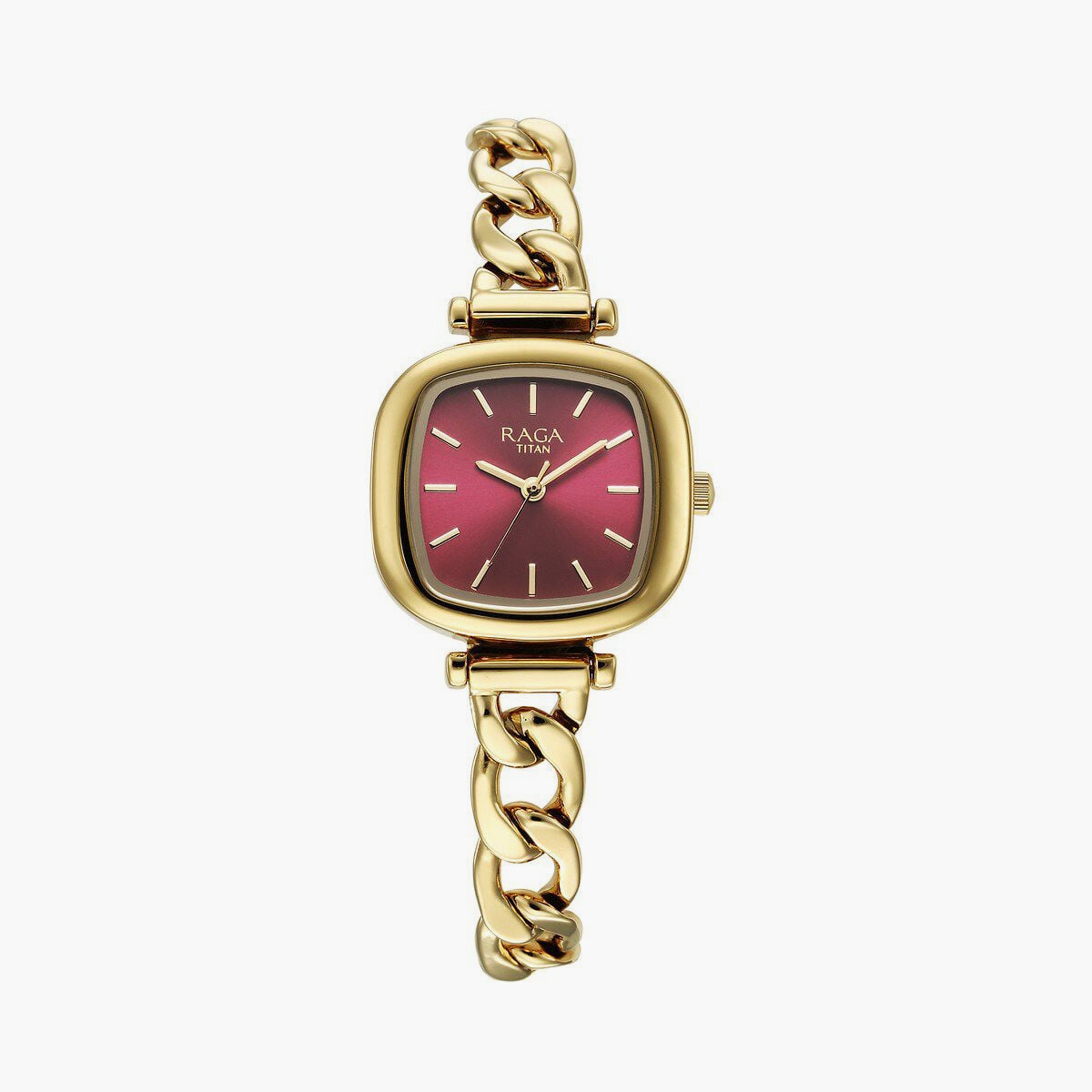Titan Women's 26 MM Rose Gold Analog Stainless Steel Watch | 95302WM01-women-watchesandjewellery-watches-image-1