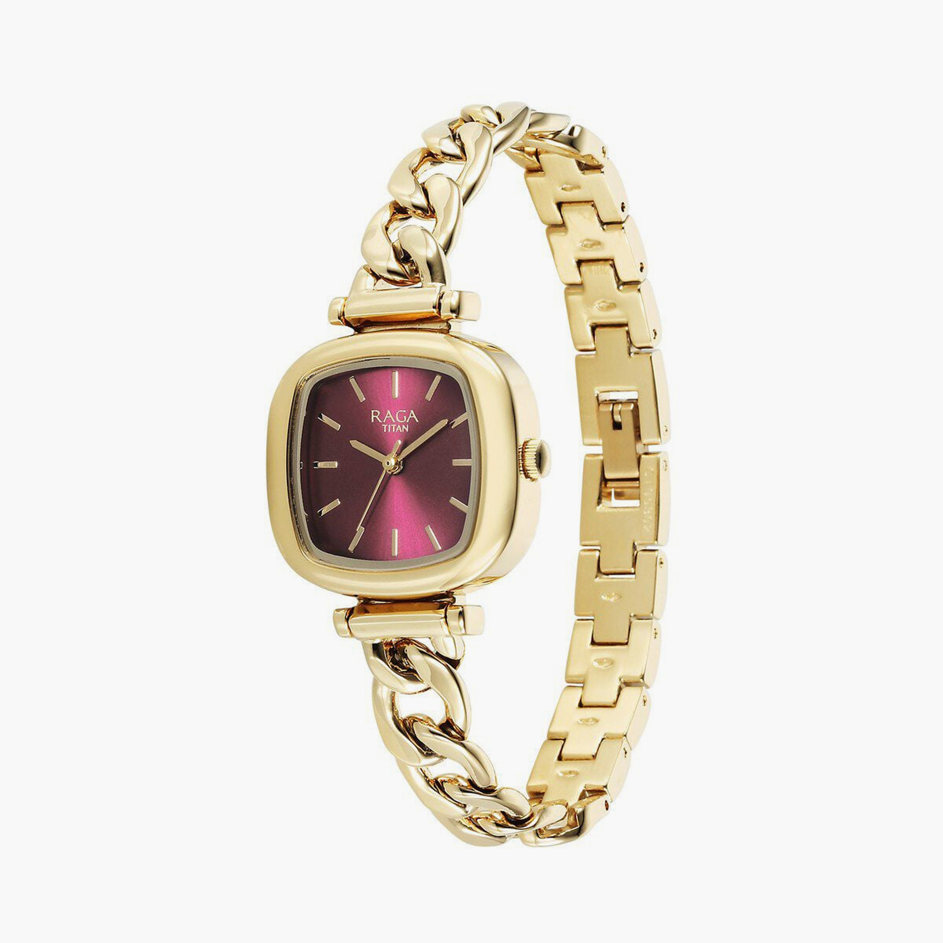 Titan Women's 26 MM Rose Gold Analog Stainless Steel Watch | 95302WM01-women-watchesandjewellery-watches-image-2