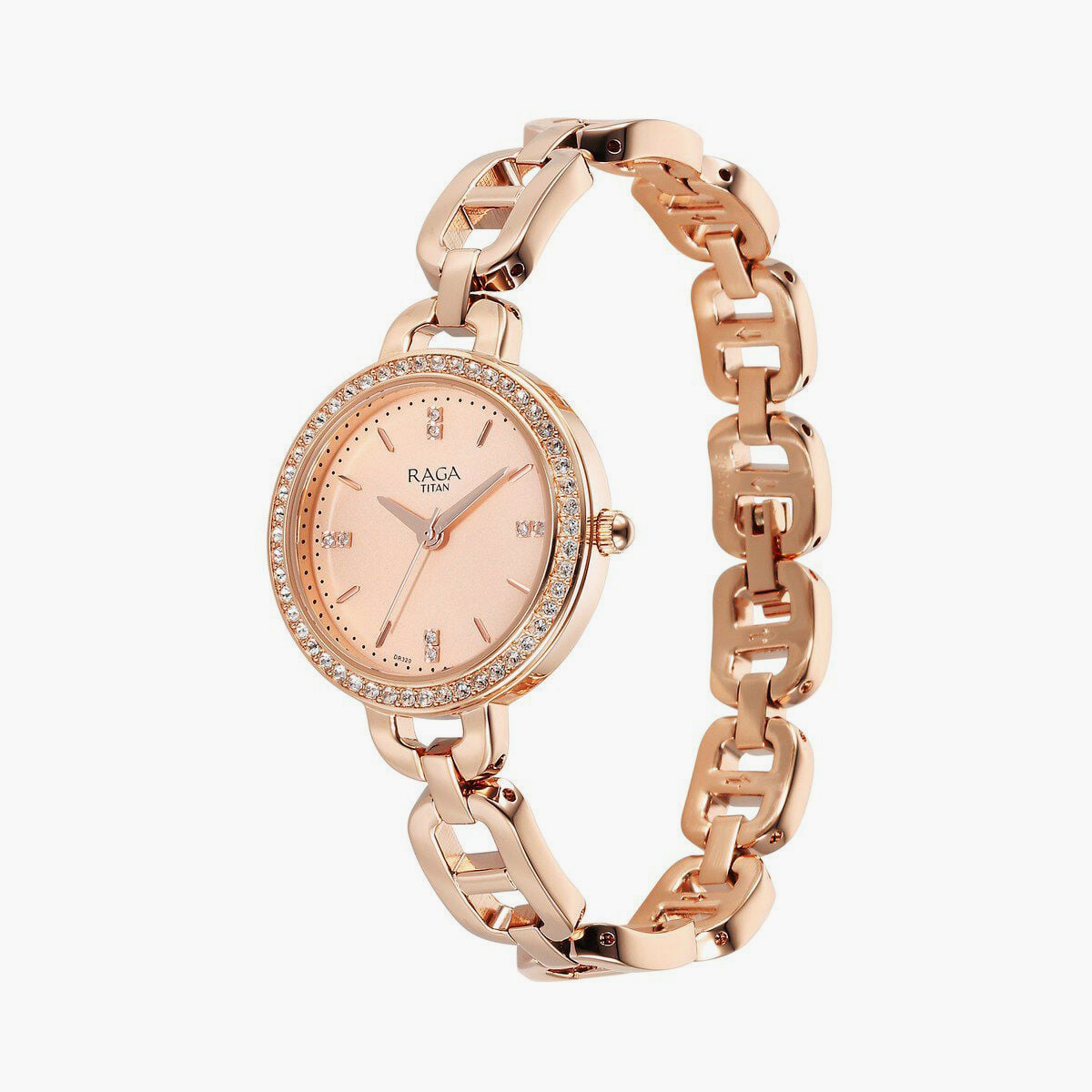 Titan Women's 30 MM Rose Gold Analog Stainless Steel Watch | 95305WM01-women-watchesandjewellery-watches-image-2