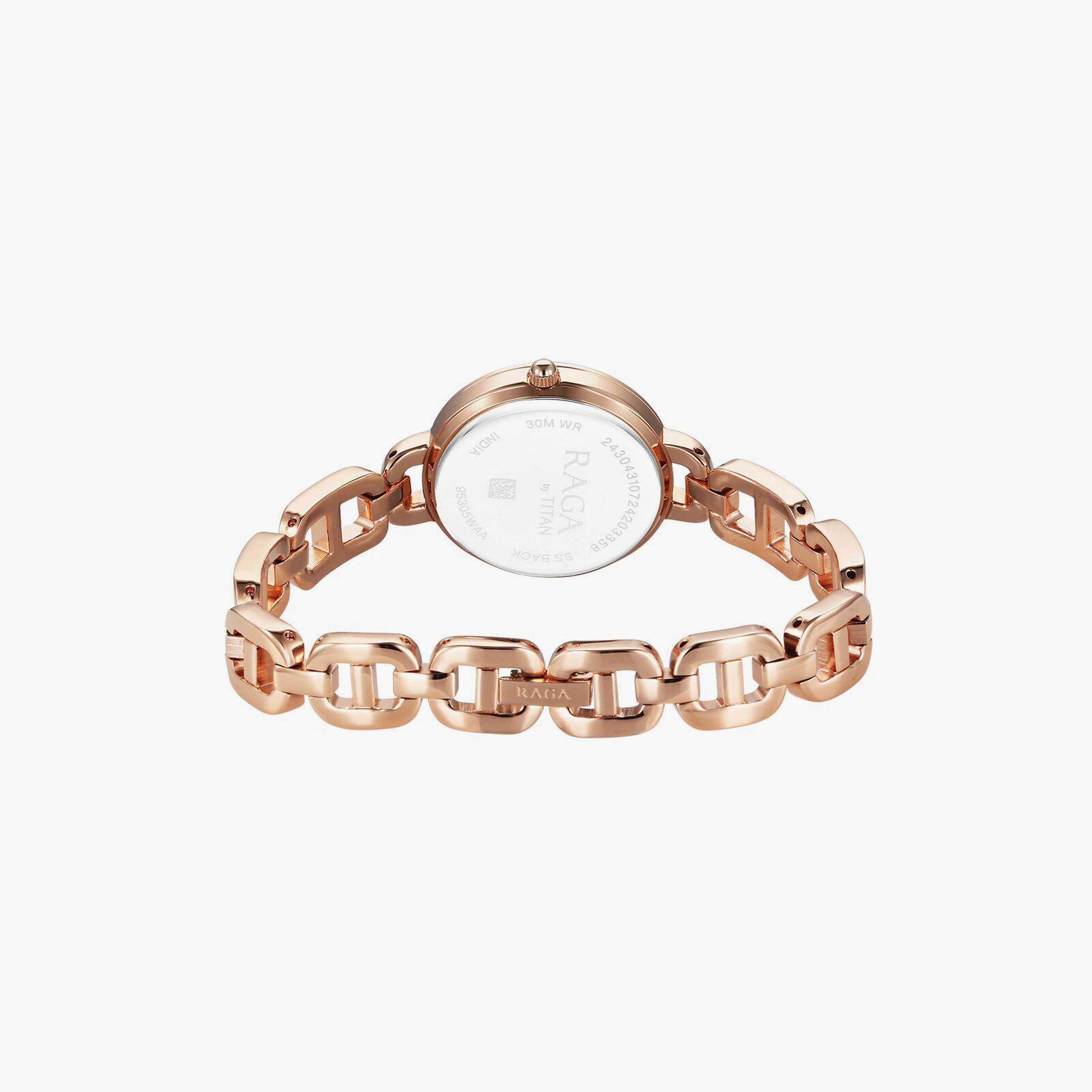 Titan Women's 30 MM Rose Gold Analog Stainless Steel Watch | 95305WM01-women-watchesandjewellery-watches-image-3