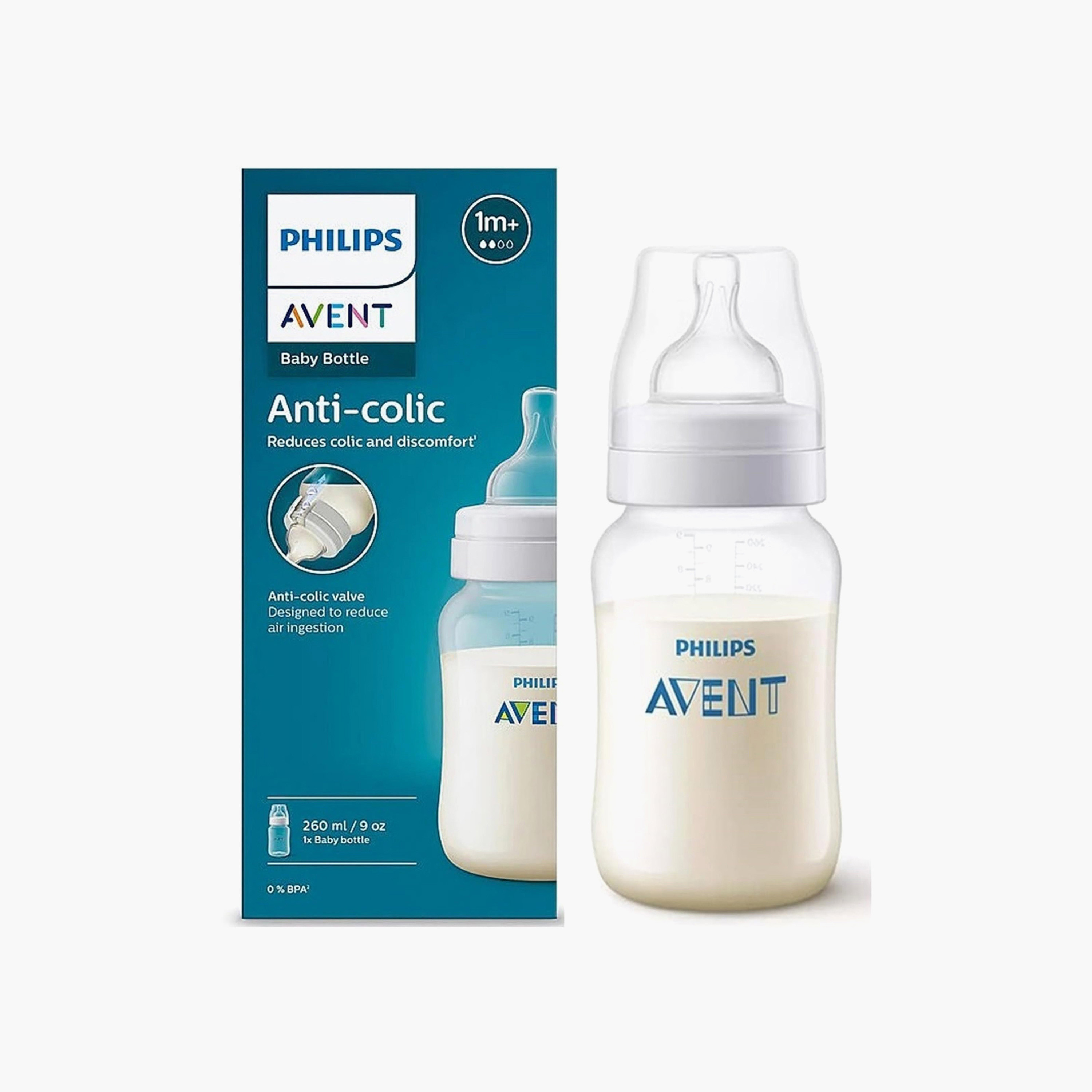 Philips Avent Feeding Bottle with Anti-Colic Valve, 260 ml-baby-feeding-feedingbottles-bottlesandteats-image-2