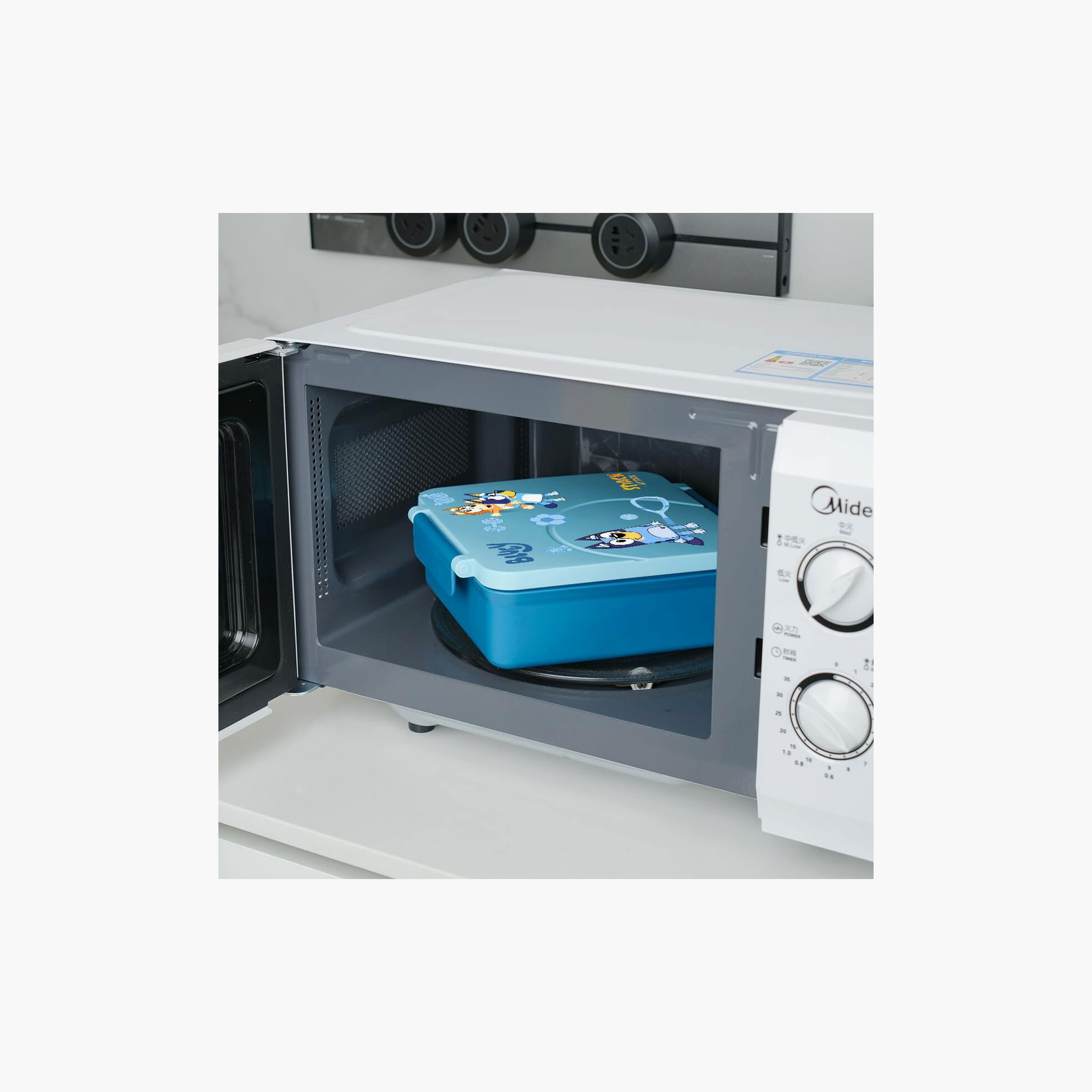 مجموعة صناديق غداء مطبوعة خالية من مادة BPA من سناك أتاك - أزرق-school-lunchessentials-lunchboxes-image-5