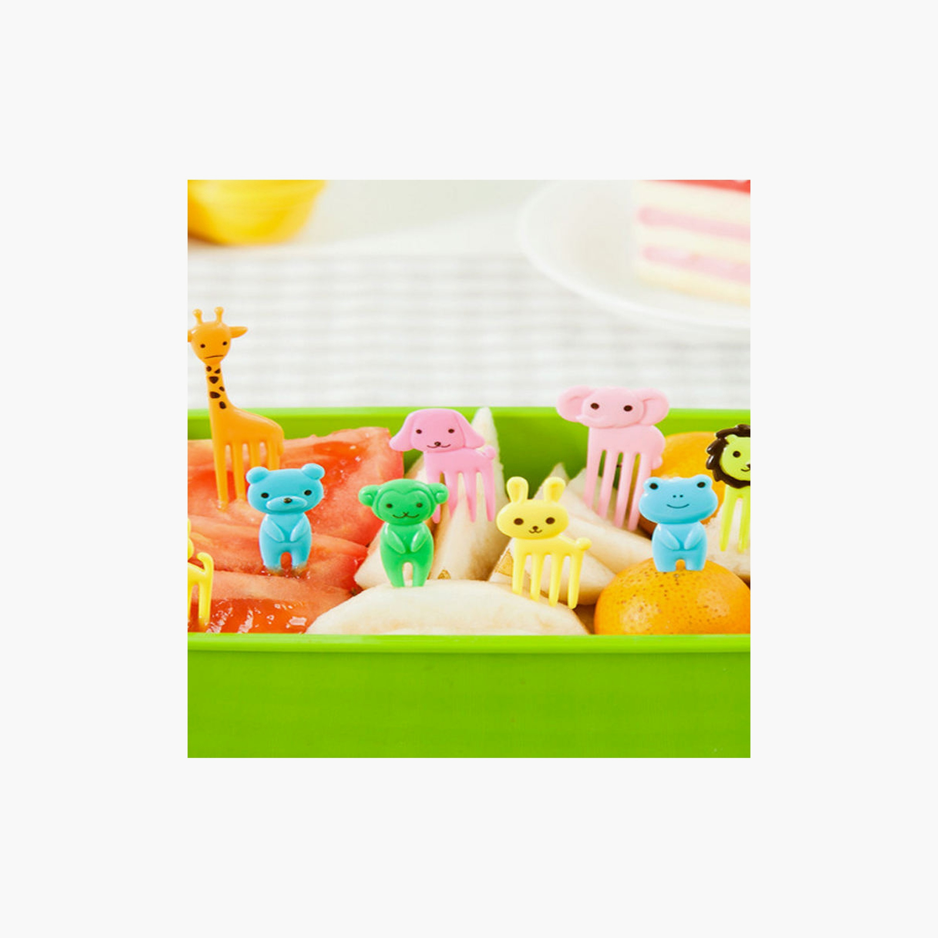 أعواد طعام خالية من مادة BPA من سناك أتاك، 10 قطع - متعددة الألوان-school-lunchessentials-lunchboxes-image-5