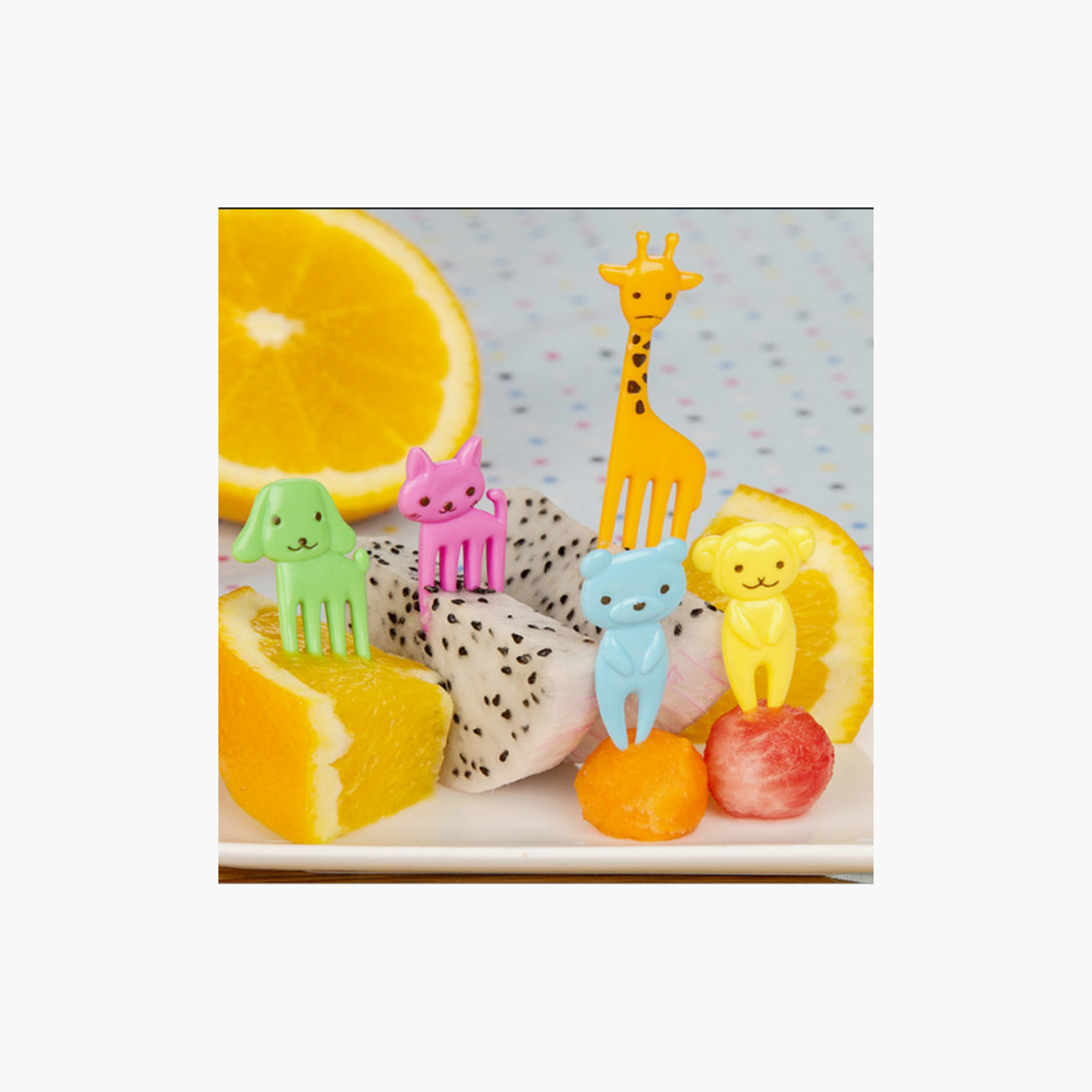 أعواد طعام خالية من مادة BPA من سناك أتاك، 10 قطع - متعددة الألوان-school-lunchessentials-lunchboxes-image-6