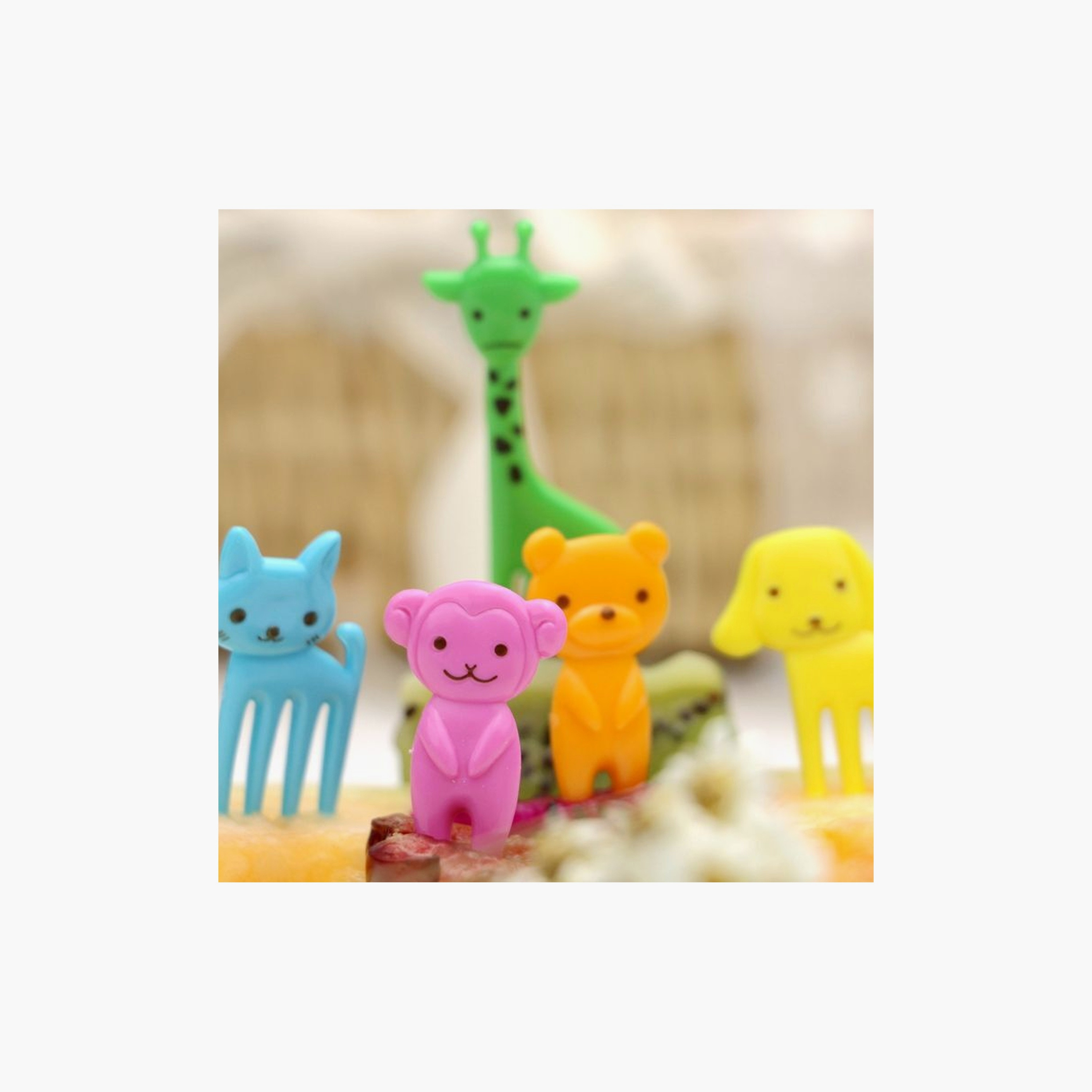 أعواد طعام خالية من مادة BPA من سناك أتاك، 10 قطع - متعددة الألوان-school-lunchessentials-lunchboxes-image-7