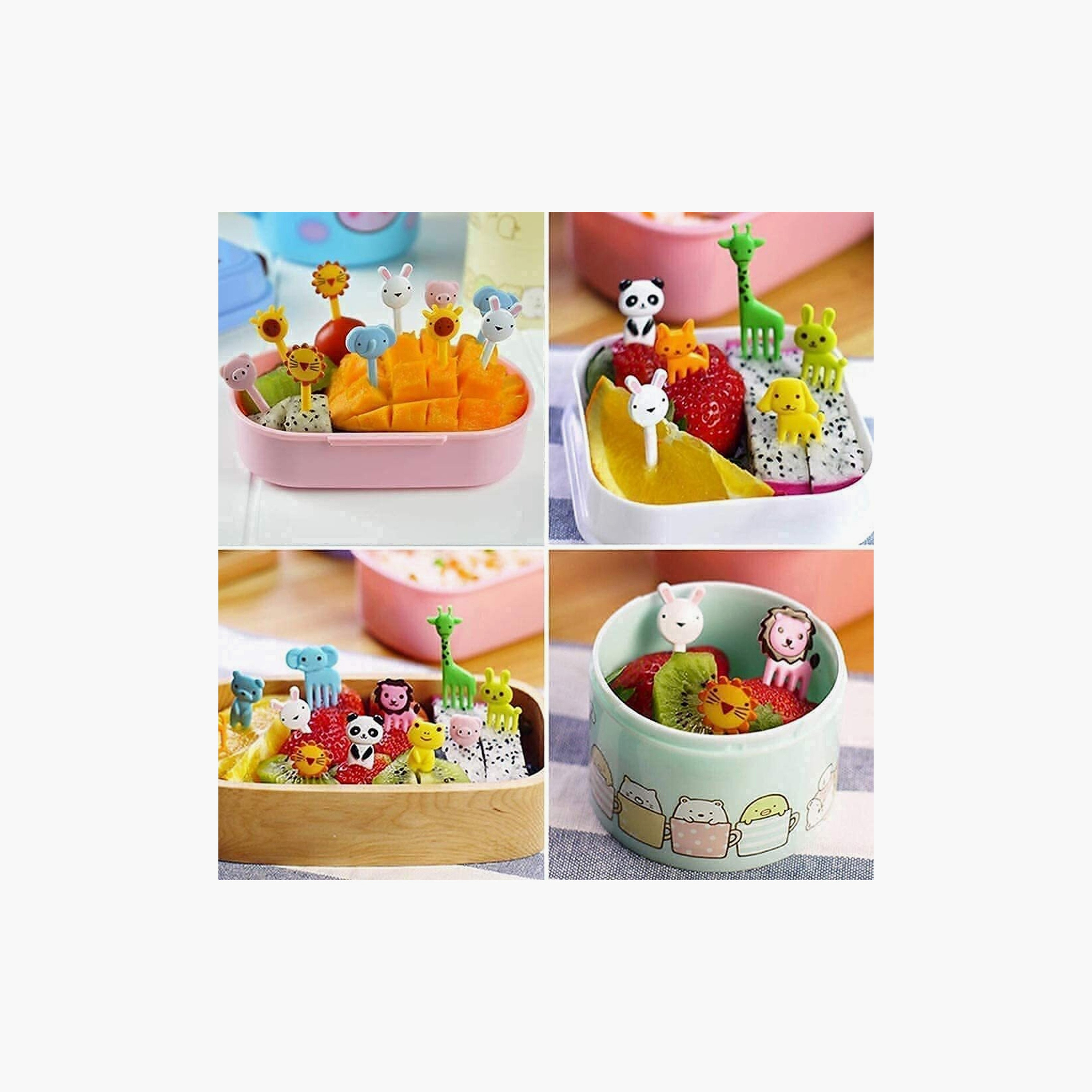أعواد طعام خالية من مادة BPA من سناك أتاك، 10 قطع - متعددة الألوان-school-lunchessentials-lunchboxes-image-9