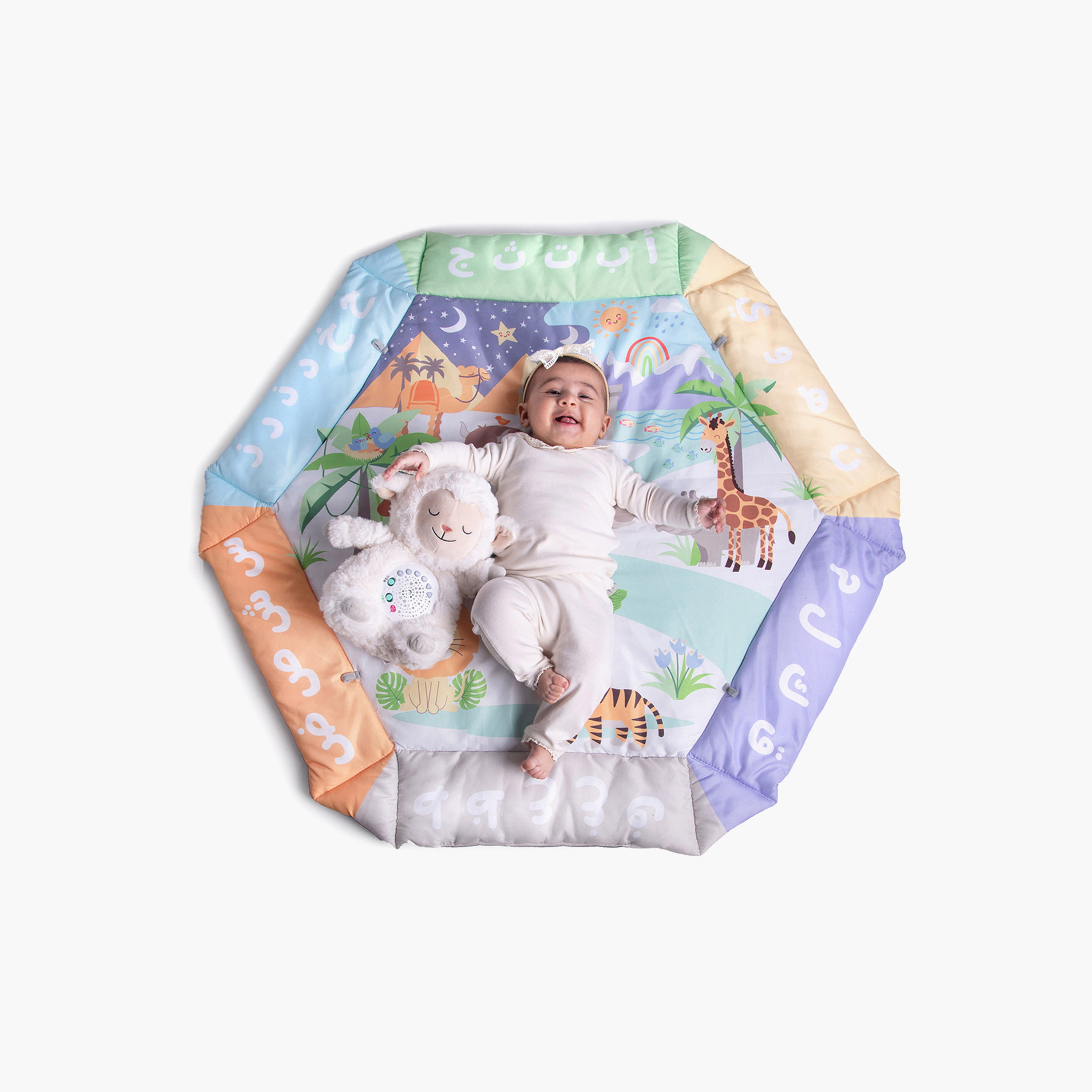 سجادة لعب ومركز أنشطة 5 في 1 بنمط الحروف العربية من ديسي دول-baby-infantactivity-playgyms-image-4