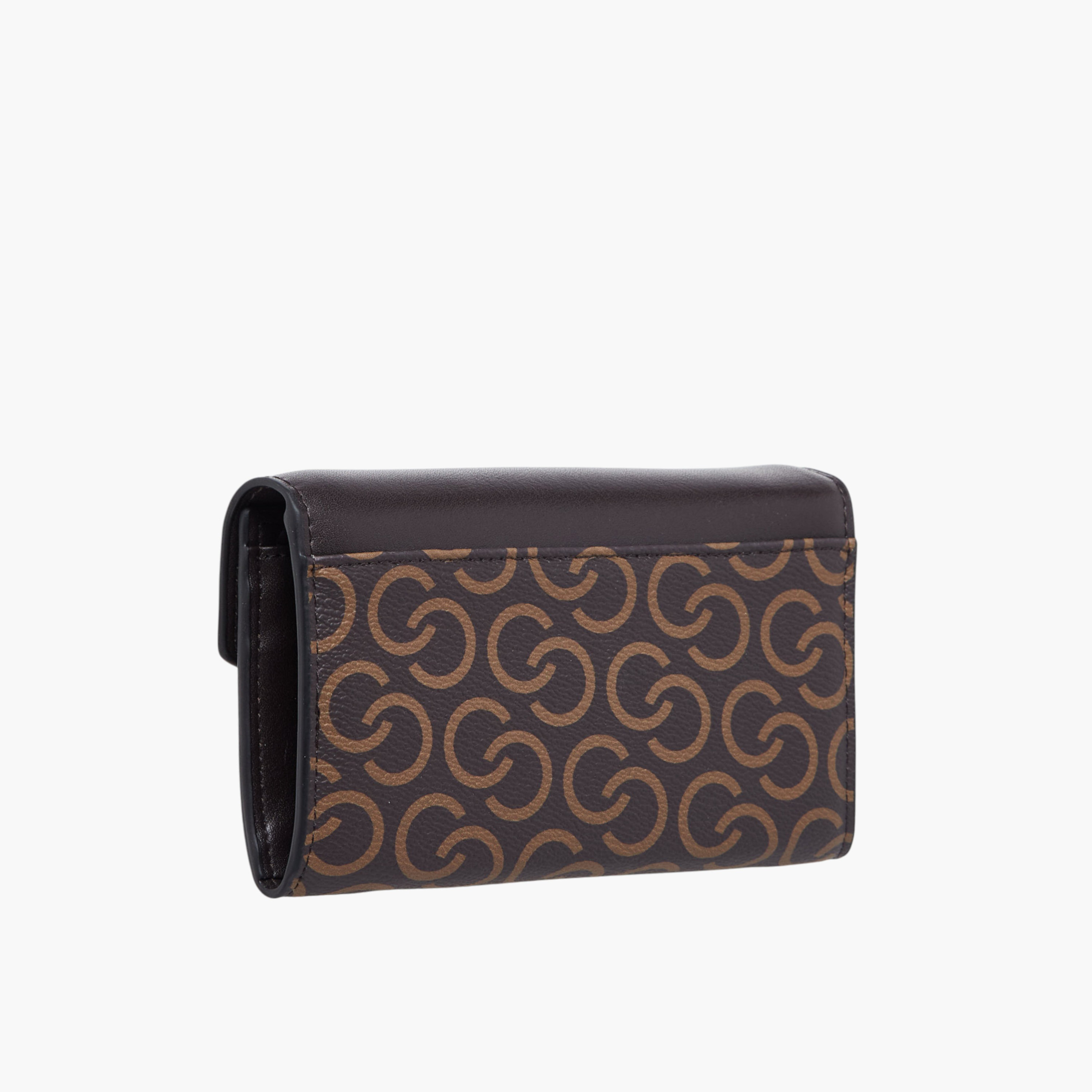 Celeste Monogram Print Wallet with Button Closure-women-bagsandwallets-wallets-image-2