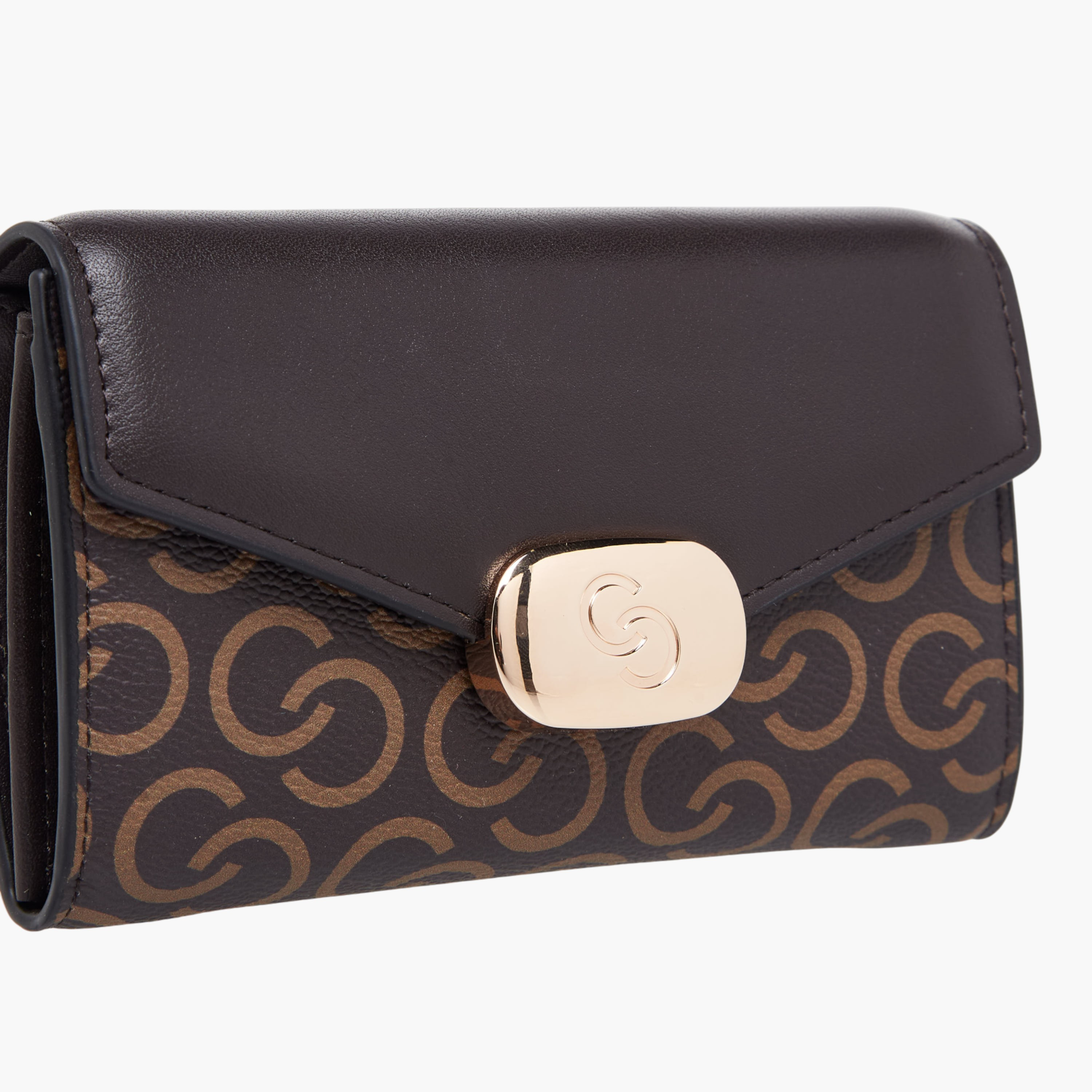 Celeste Monogram Print Wallet with Button Closure-women-bagsandwallets-wallets-image-3