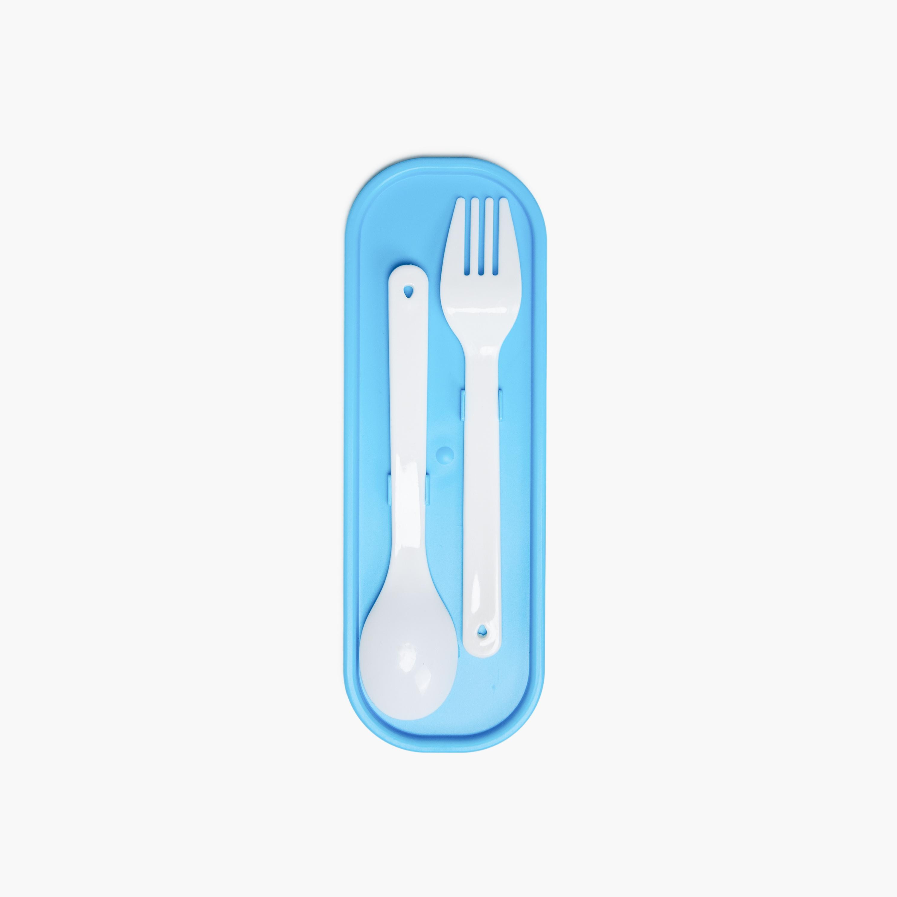 Nova Kids 3-Compartment Bento Lunch Box with Spoon, Fork & Jar - 1500 ml - Dino - Green-school-lunchessentials-lunchboxes-image-8