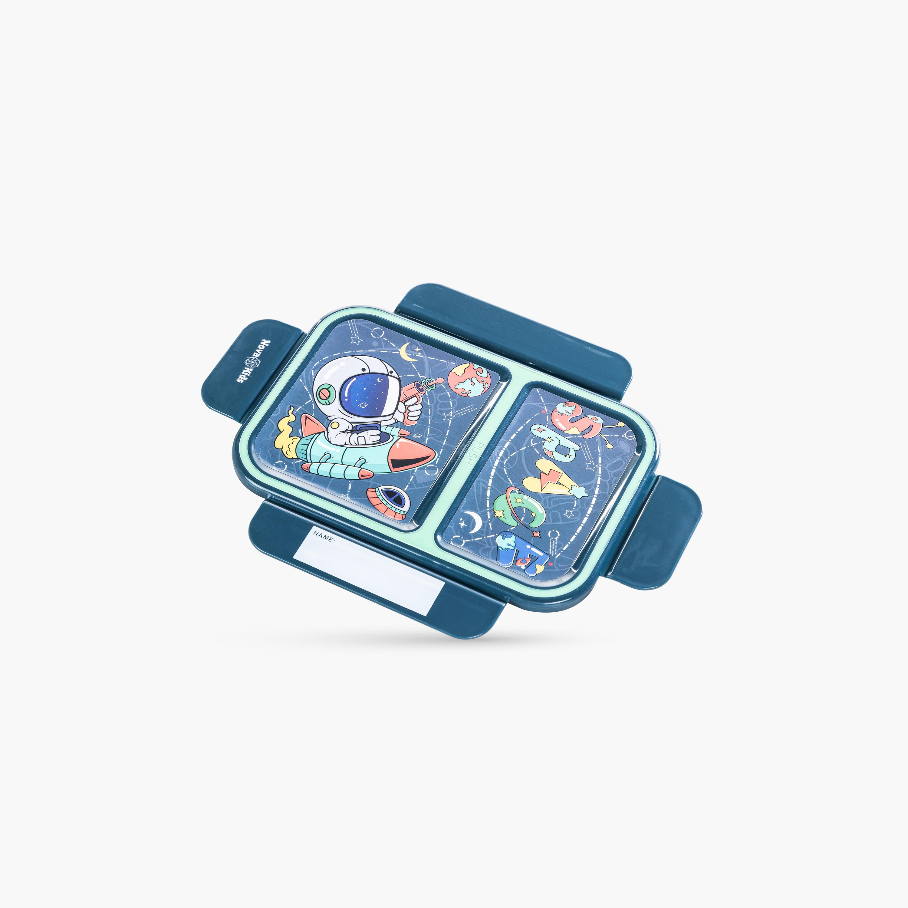 Nova Kids 2-Compartment Bento Lunch Box - 1300 ml - Astronaut - Green-school-lunchessentials-lunchboxes-image-5