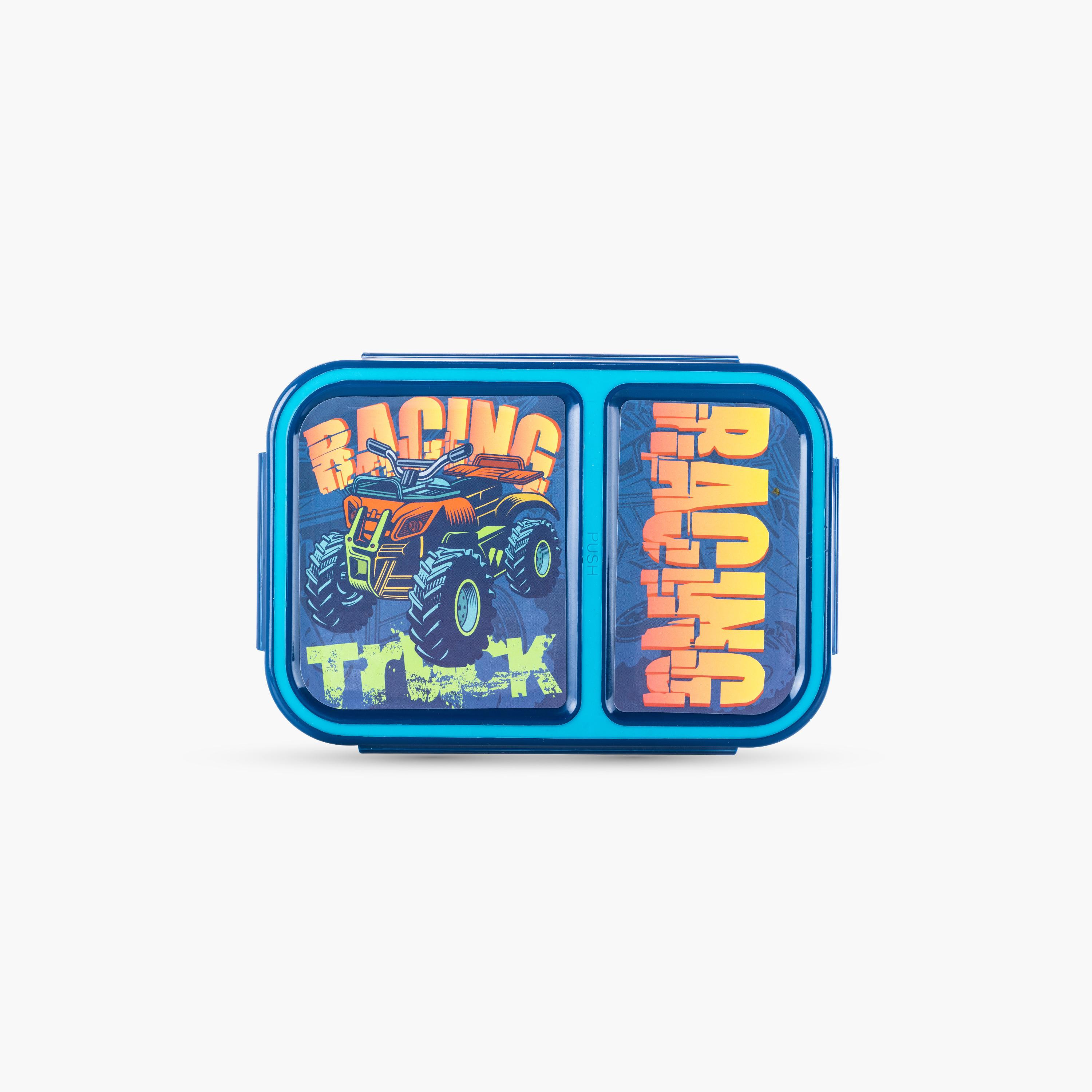 Nova Kids 2-Compartment Bento Lunch Box - 1300 ml - Racer - Blue-school-lunchessentials-lunchboxes-image-2