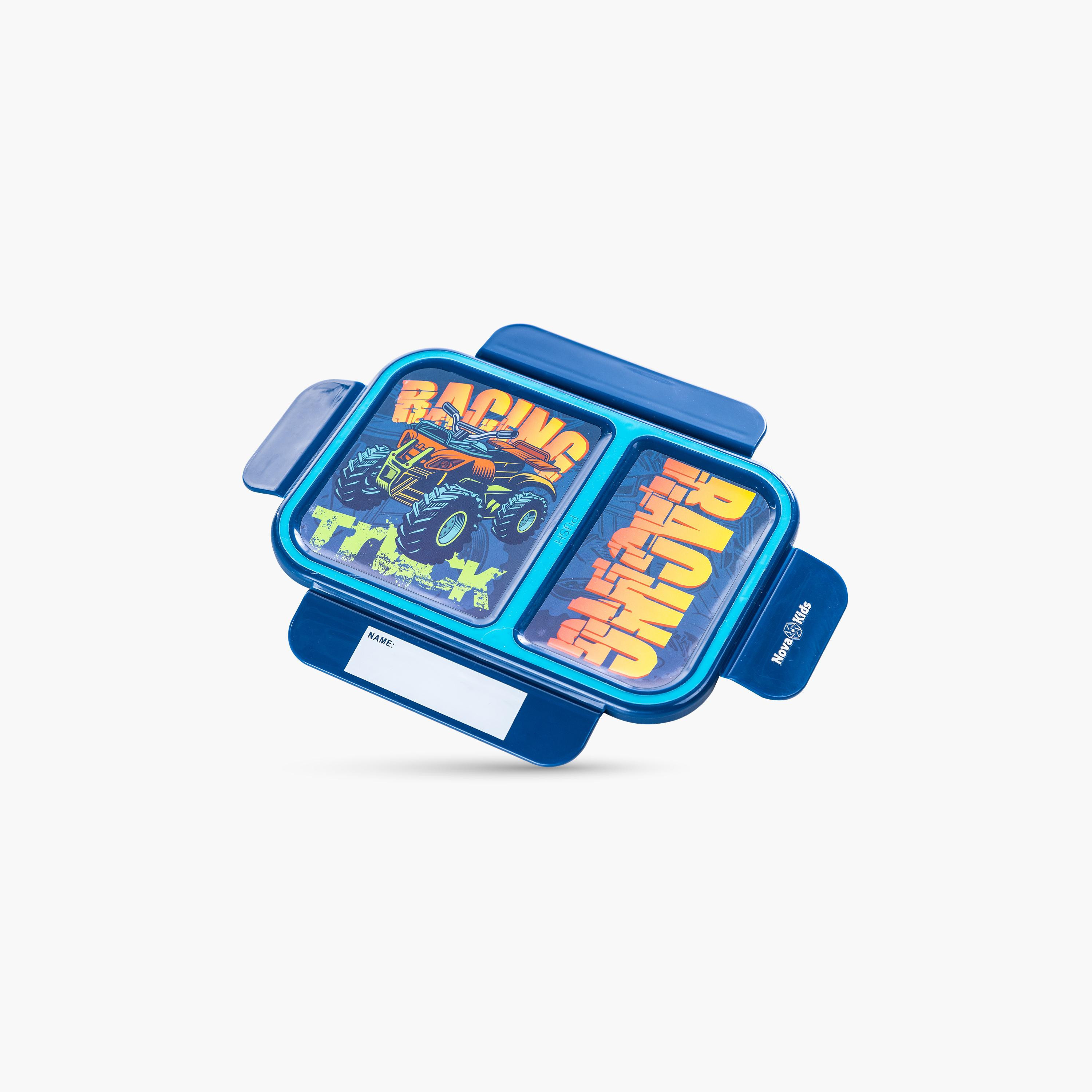 Nova Kids 2-Compartment Bento Lunch Box - 1300 ml - Racer - Blue-school-lunchessentials-lunchboxes-image-5