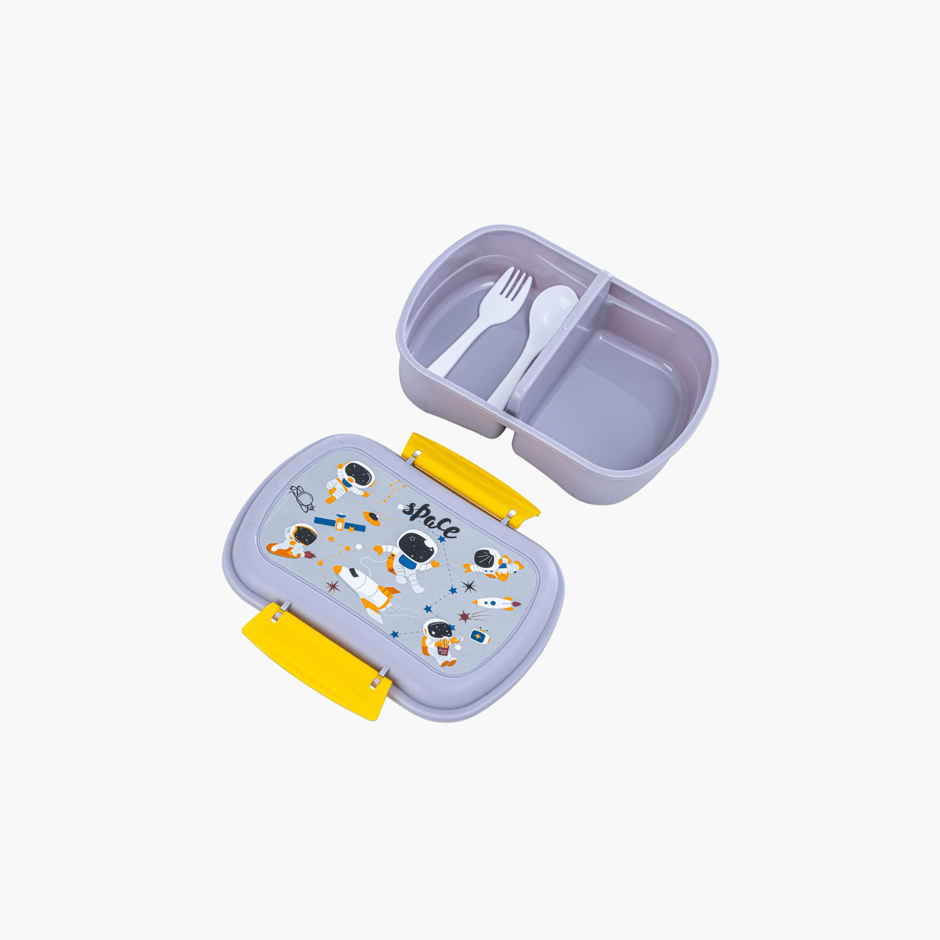 Nova Kids Lunch Bag with Lunch Box & Water Bottle - Astronauts - Yellow-school-lunchessentials-lunchbags-image-7