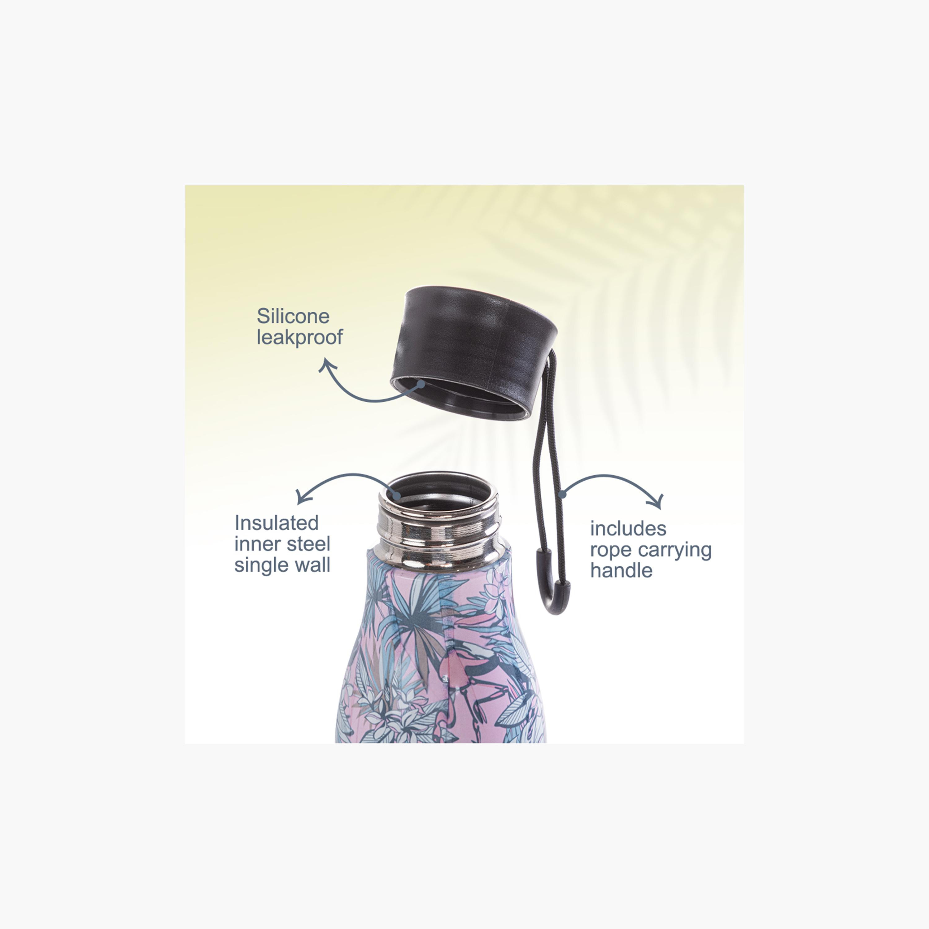 Eazy Kids Stainless Steel Water Bottle - 760 ml - Floral-school-waterbottles-image-11