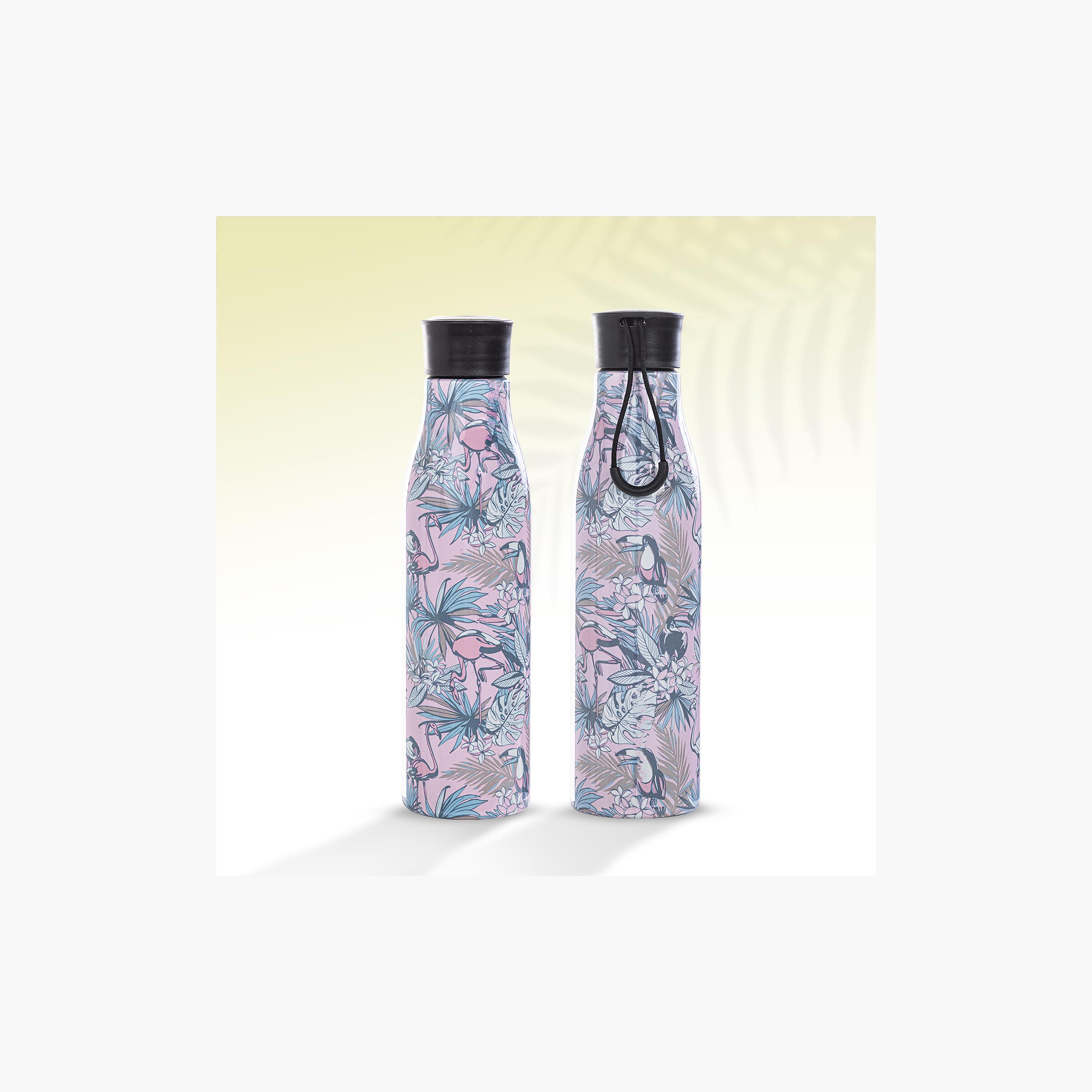 Eazy Kids Stainless Steel Water Bottle - 760 ml - Floral-school-waterbottles-image-13