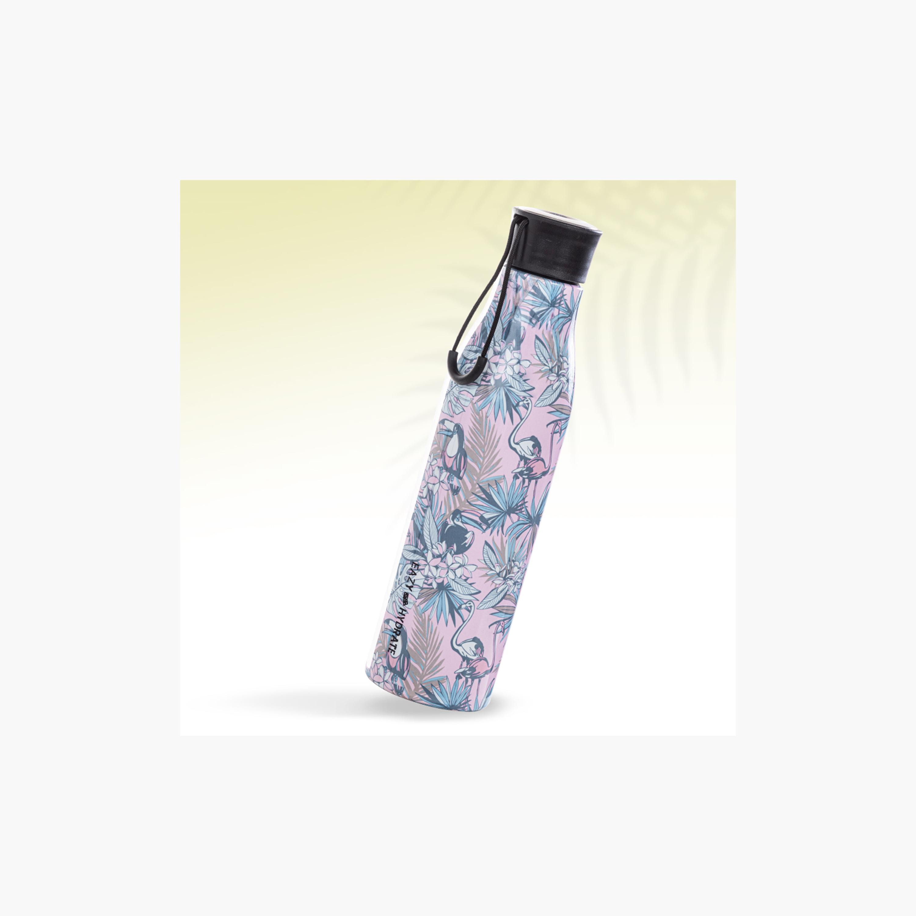 Eazy Kids Stainless Steel Water Bottle - 760 ml - Floral-school-waterbottles-image-3