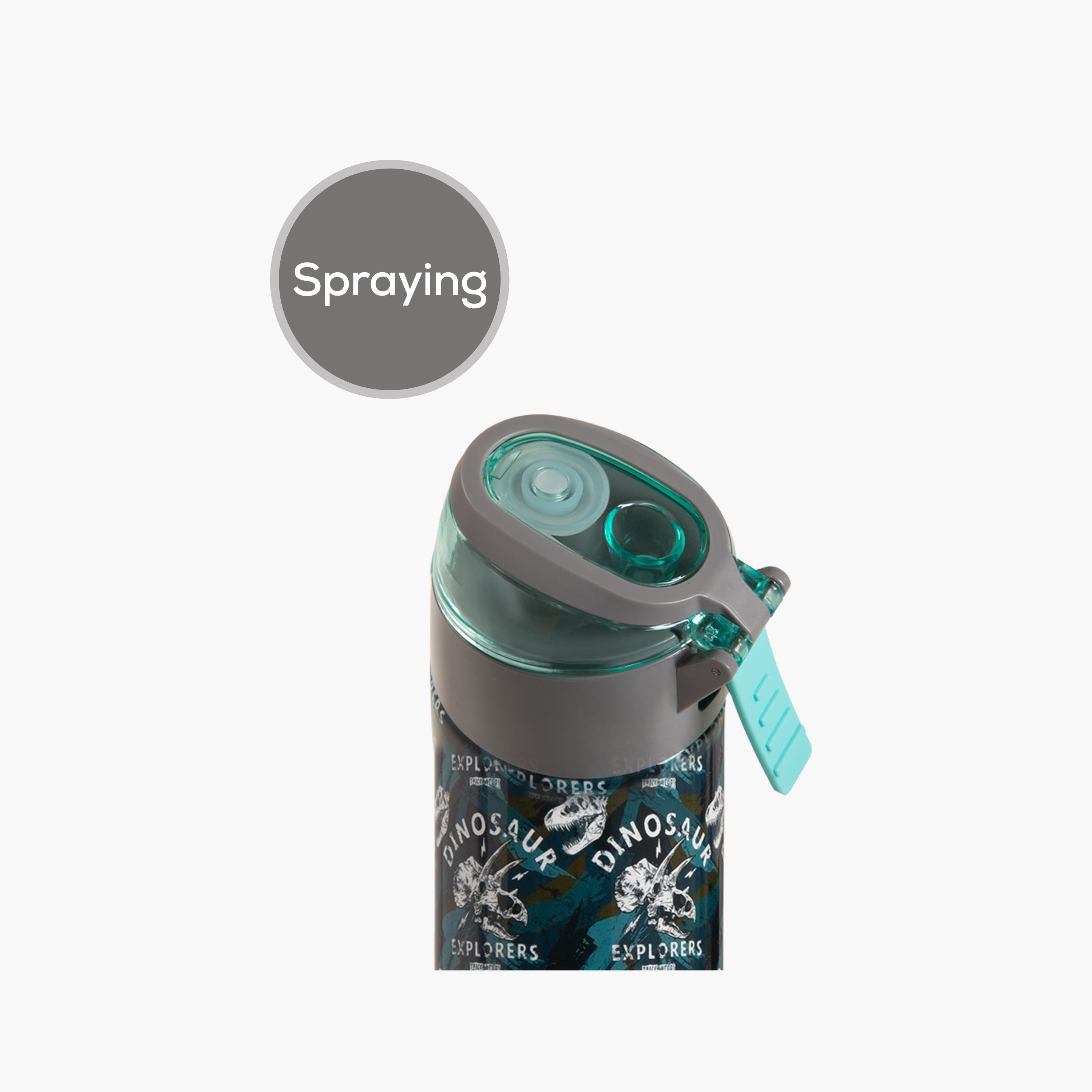 Eazy Kids Stainless Steel Insulated Water Bottle with Spray - 640 ml - Dinosaurs - Green-school-waterbottles-image-13