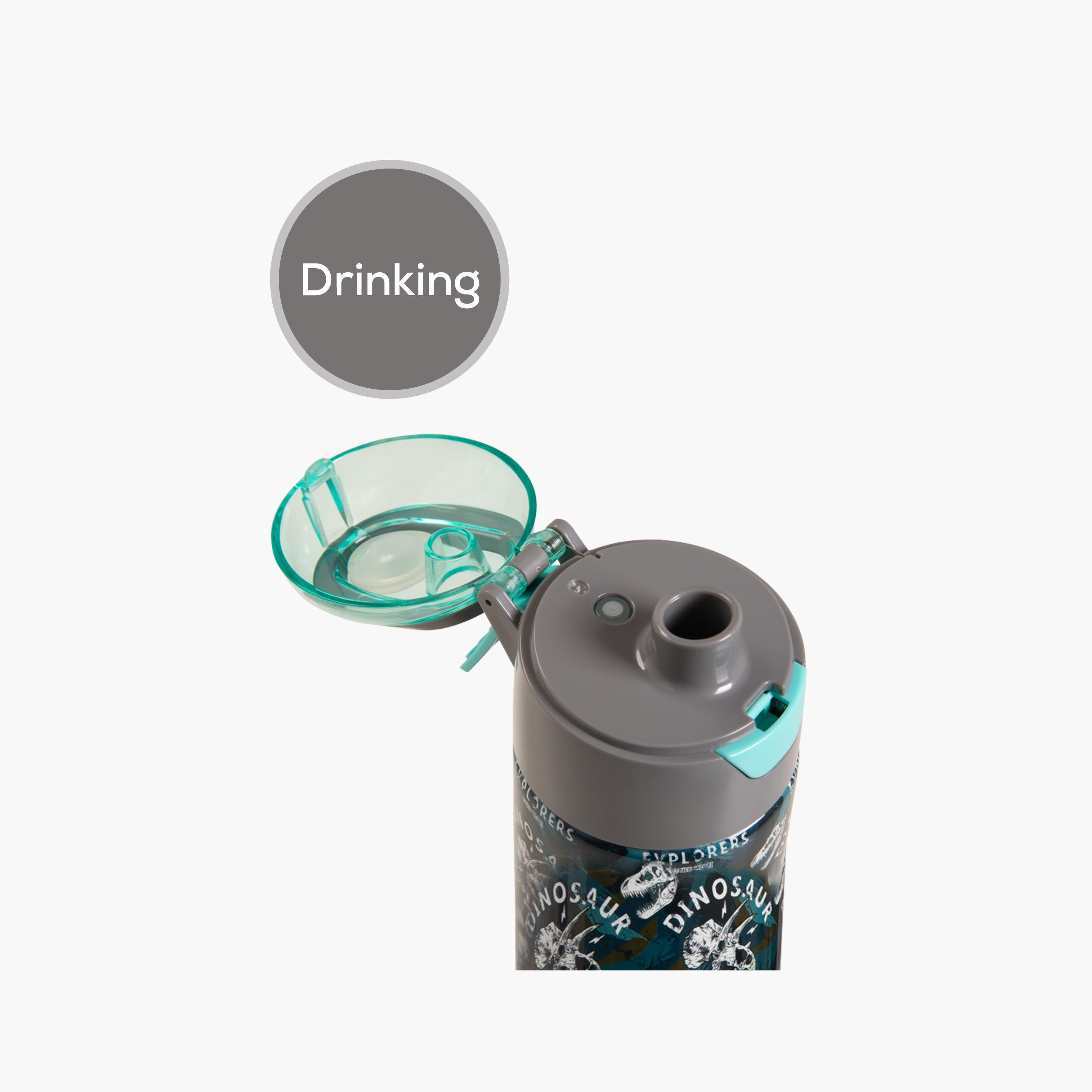 Eazy Kids Stainless Steel Insulated Water Bottle with Spray - 640 ml - Dinosaurs - Green-school-waterbottles-image-14