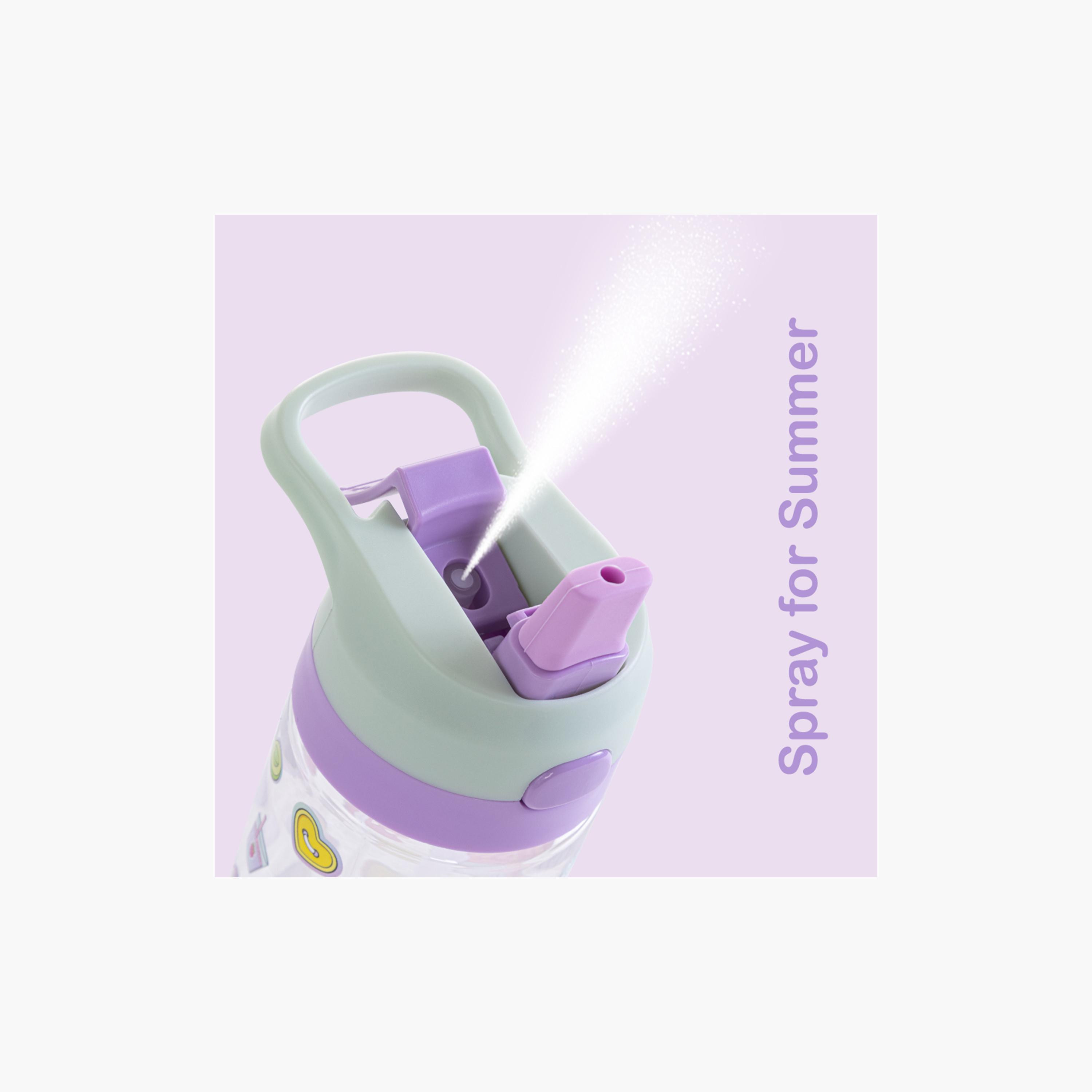 Eazy Kids Tritan Water Bottle with Spray - 500 ml - Muffin - Purple-school-waterbottles-image-12
