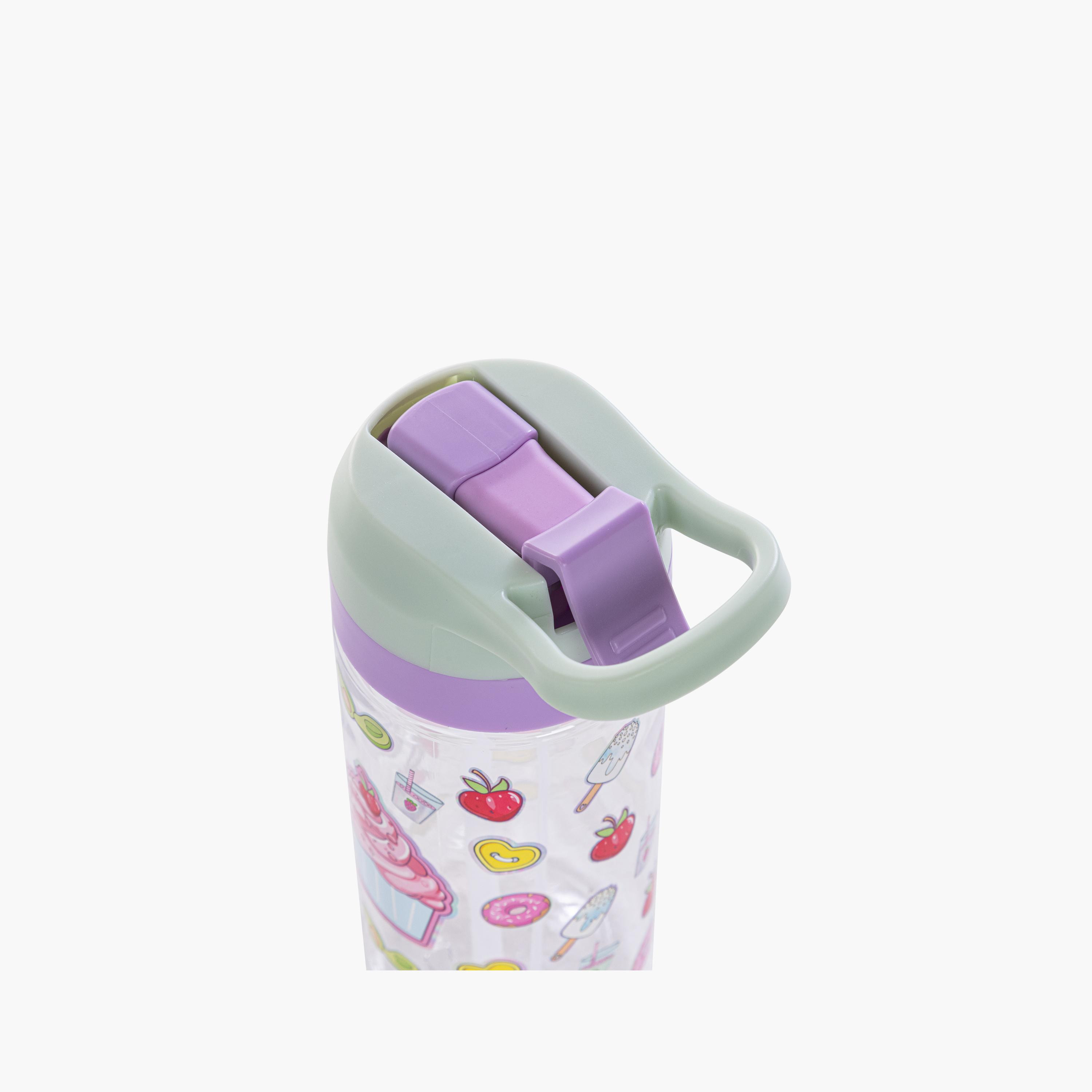 Eazy Kids Tritan Water Bottle with Spray - 500 ml - Muffin - Purple-school-waterbottles-image-13