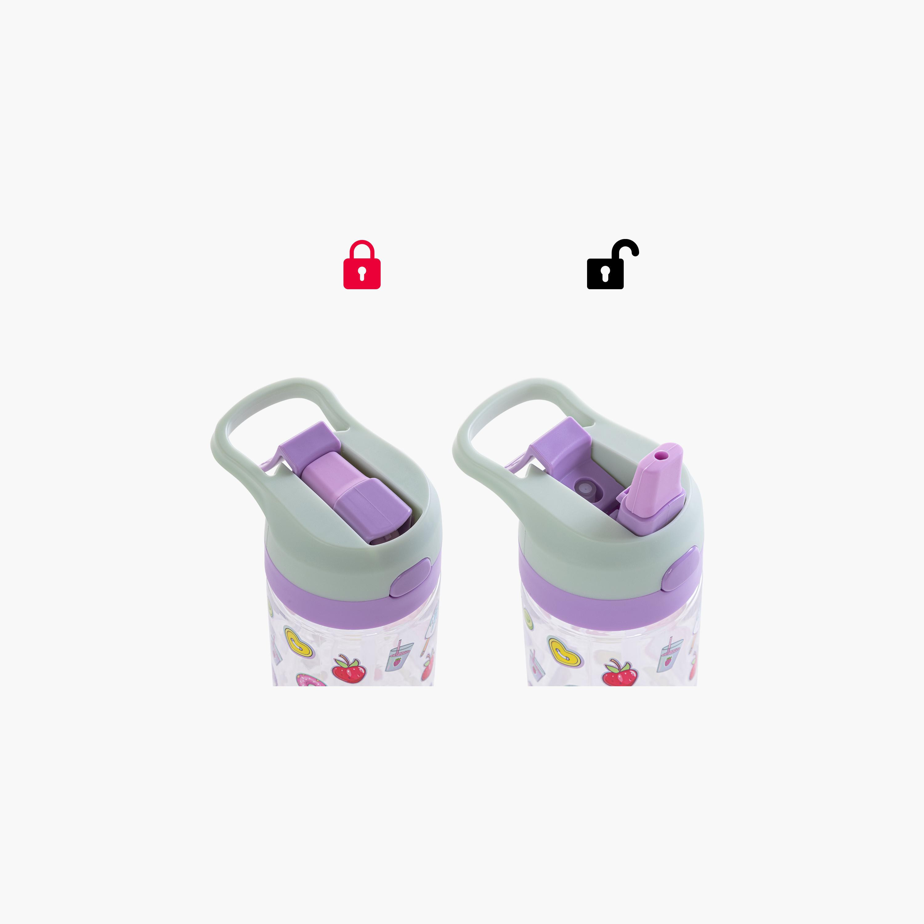 Eazy Kids Tritan Water Bottle with Spray - 500 ml - Muffin - Purple-school-waterbottles-image-15