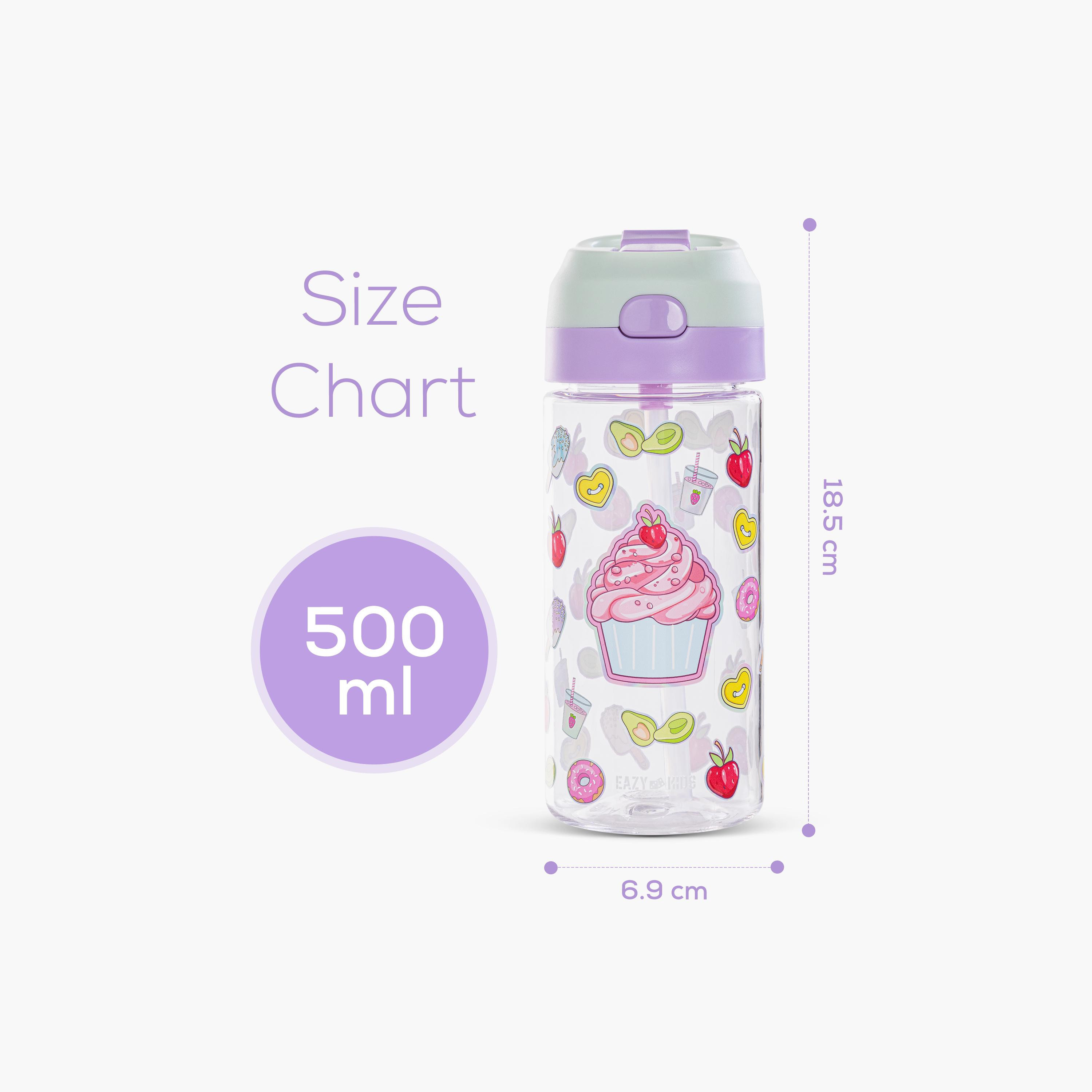 Eazy Kids Tritan Water Bottle with Spray - 500 ml - Muffin - Purple-school-waterbottles-image-8